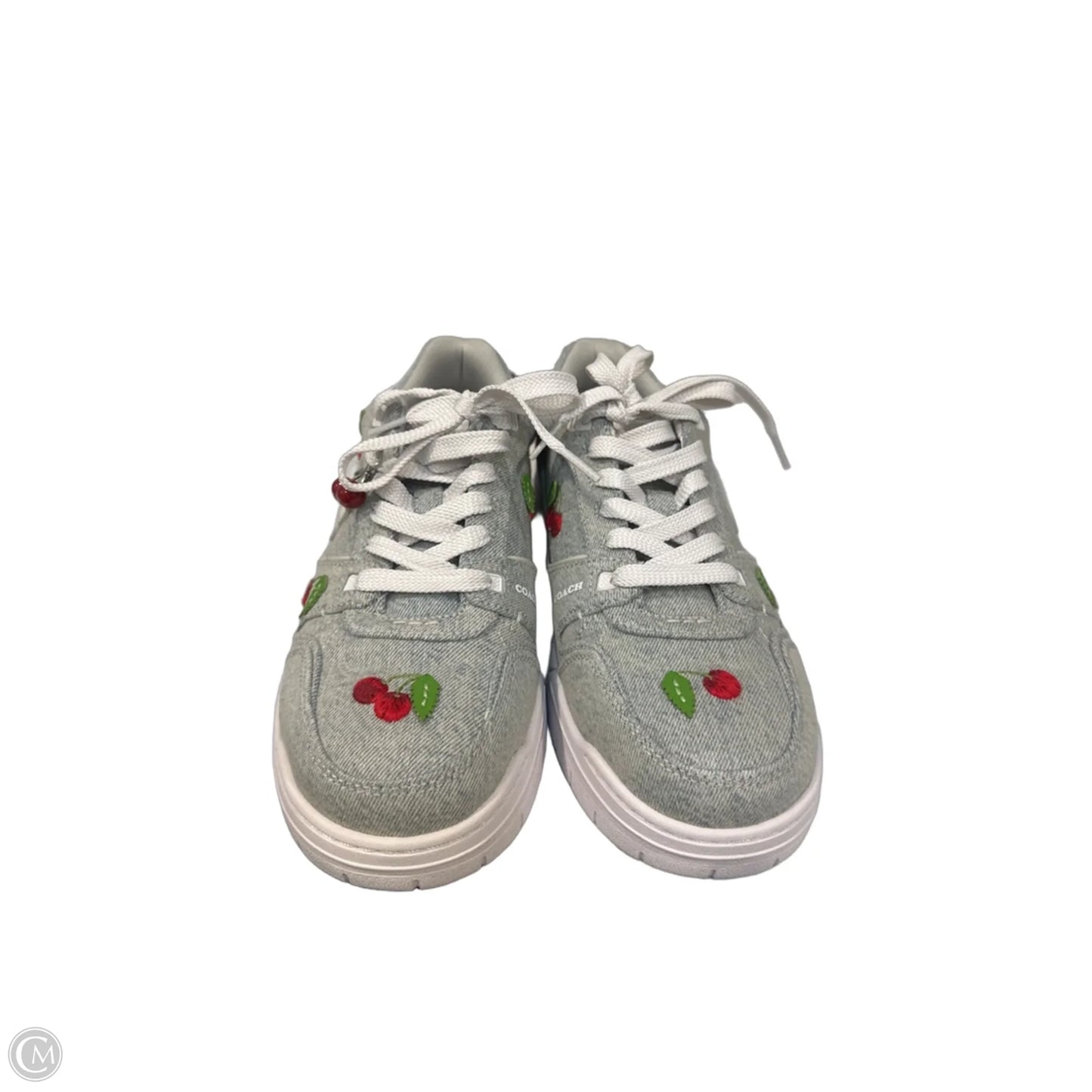 Shoes Designer By Coach In Blue Denim, Size: 10