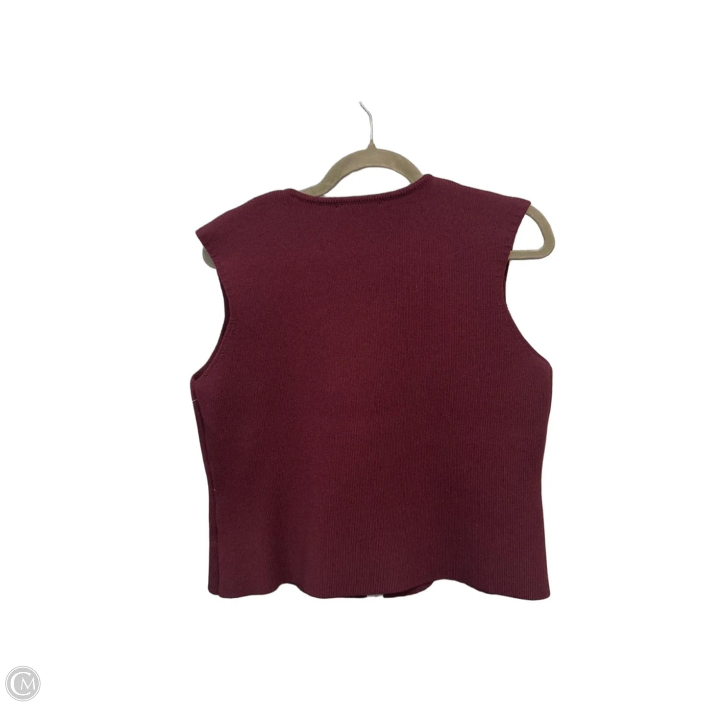 Vest Other By She + Sky In Maroon, Size: L