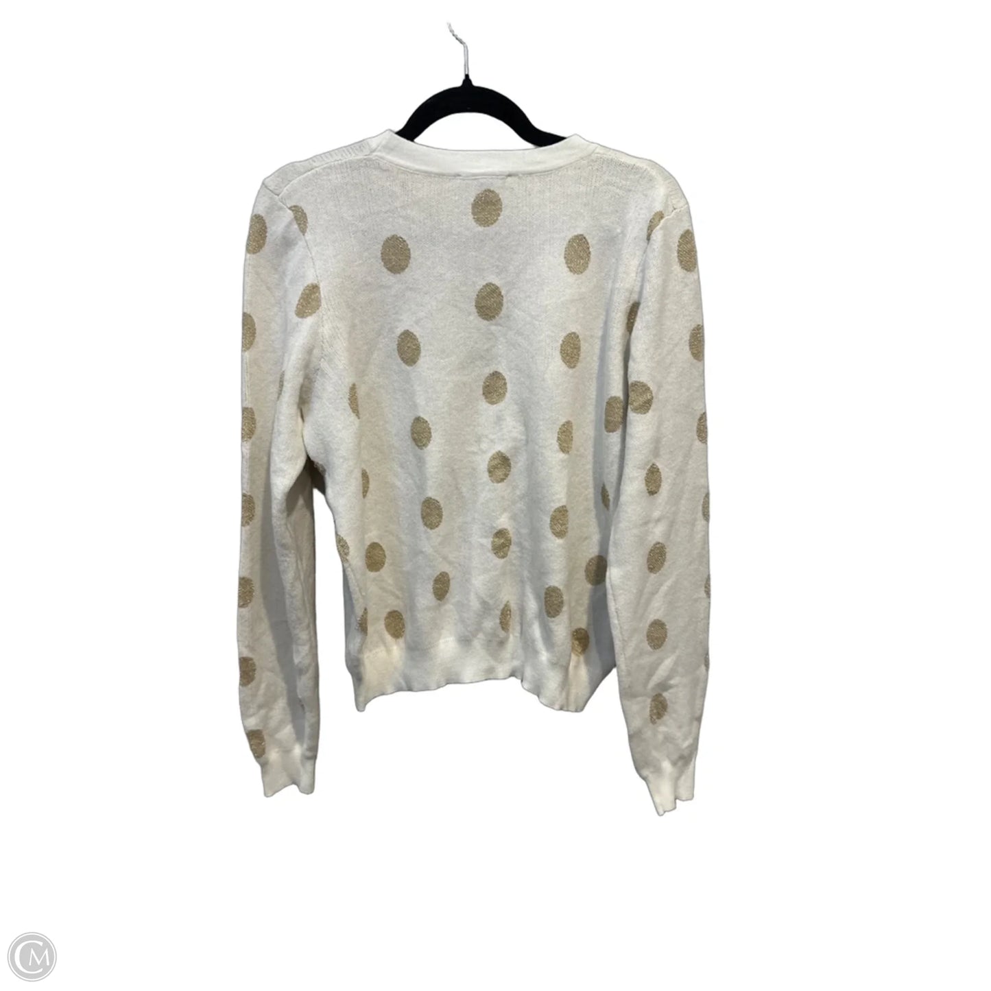Sweatshirt Crewneck By Draper James In Polkadot Pattern, Size: L