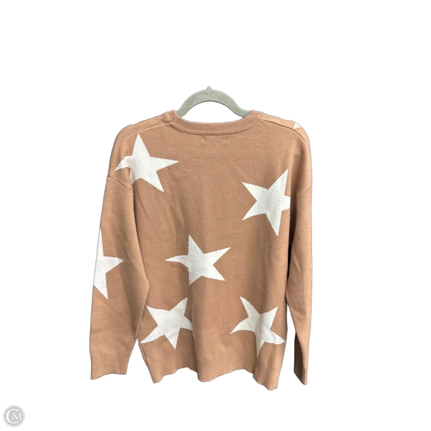 Sweatshirt Crewneck By Moa Moa In Brown & White, Size: M