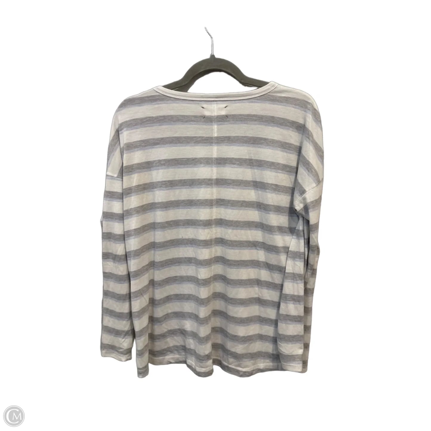 Top Long Sleeve By Lou And Grey In Striped Pattern, Size: M