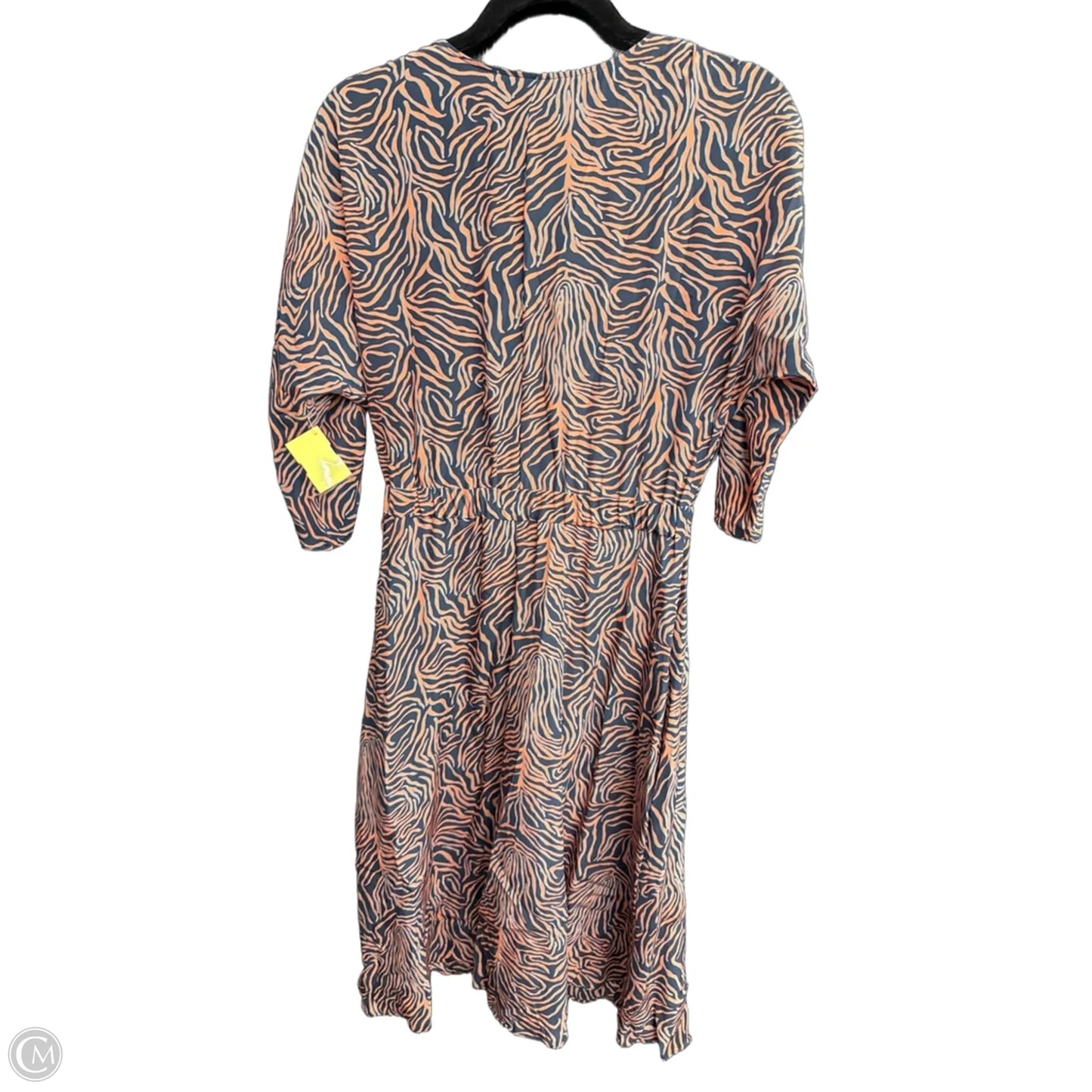 Dress Casual Midi By Tucker In Blue & Orange, Size: Xs