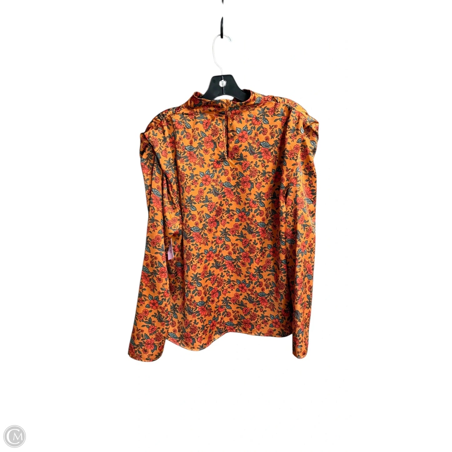 Top Long Sleeve By Pleione In Paisley Print, Size: M