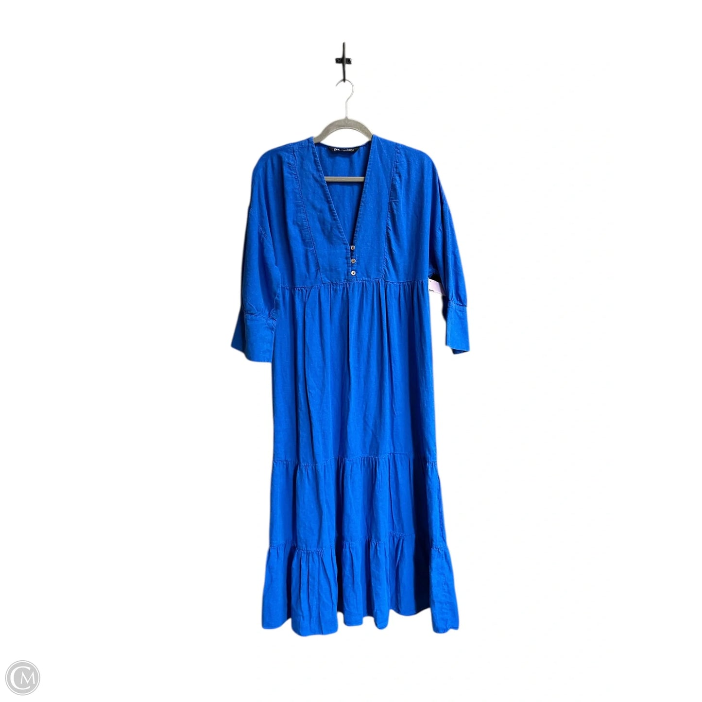 Dress Casual Maxi By Zara In Blue, Size: M