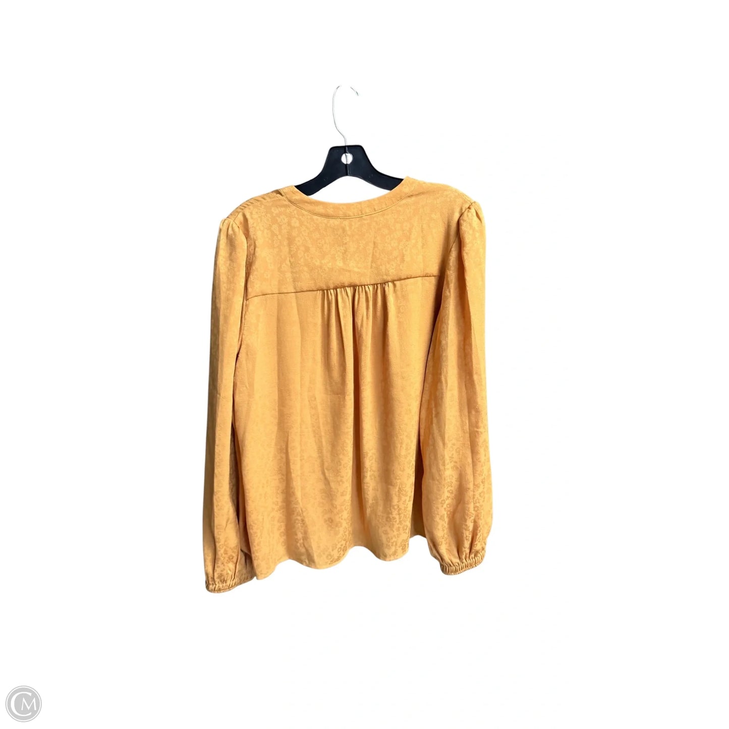 Top Long Sleeve By Current Air In Yellow, Size: M