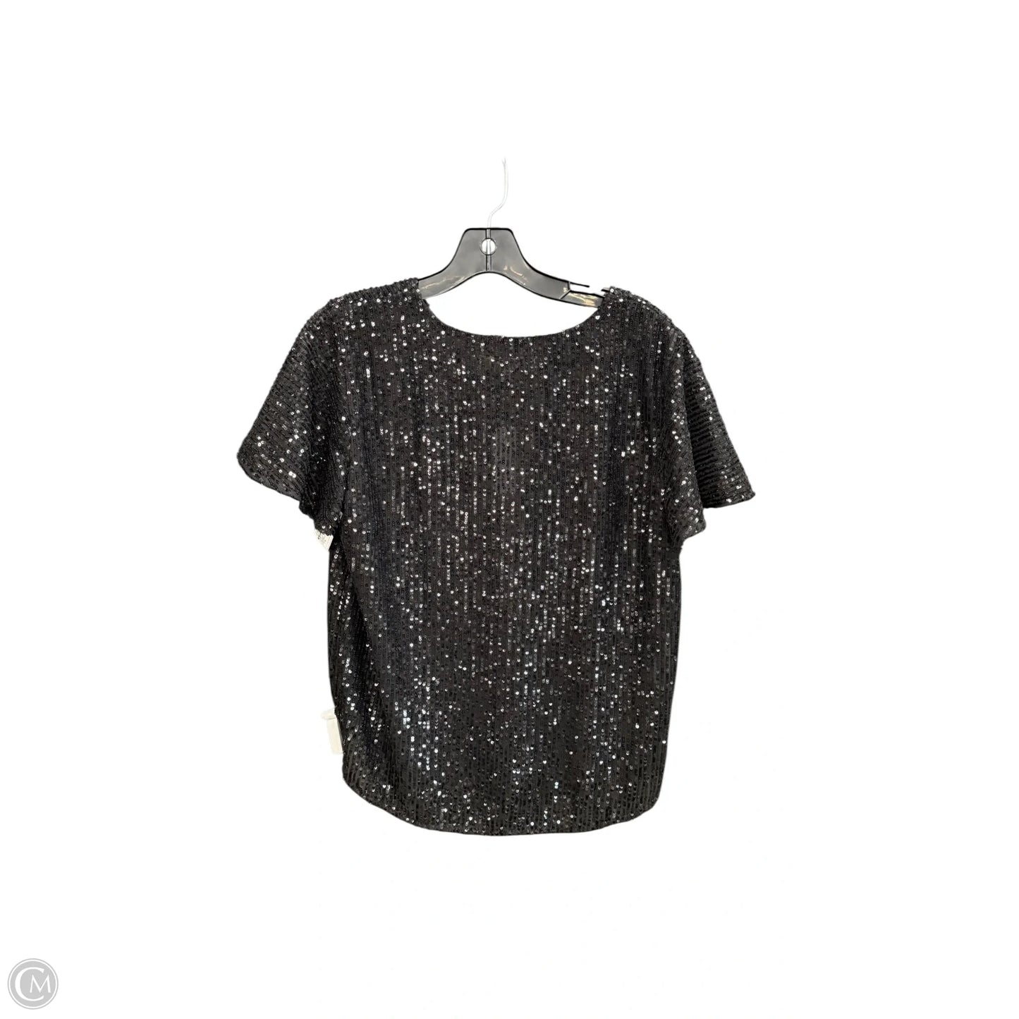 Top Short Sleeve By Loft In Black, Size: S