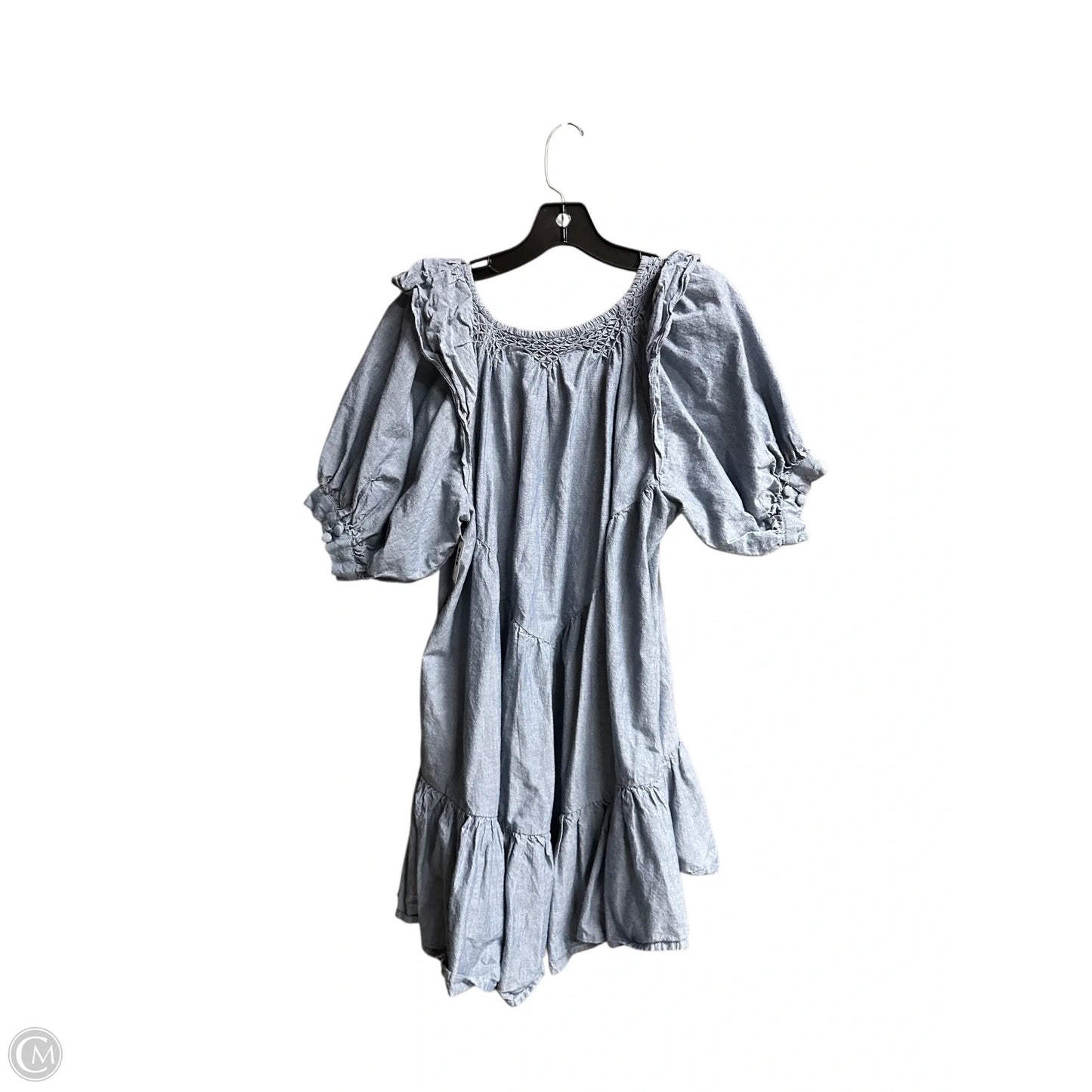 Dress Casual Short By Free People In Blue Denim, Size: Sp