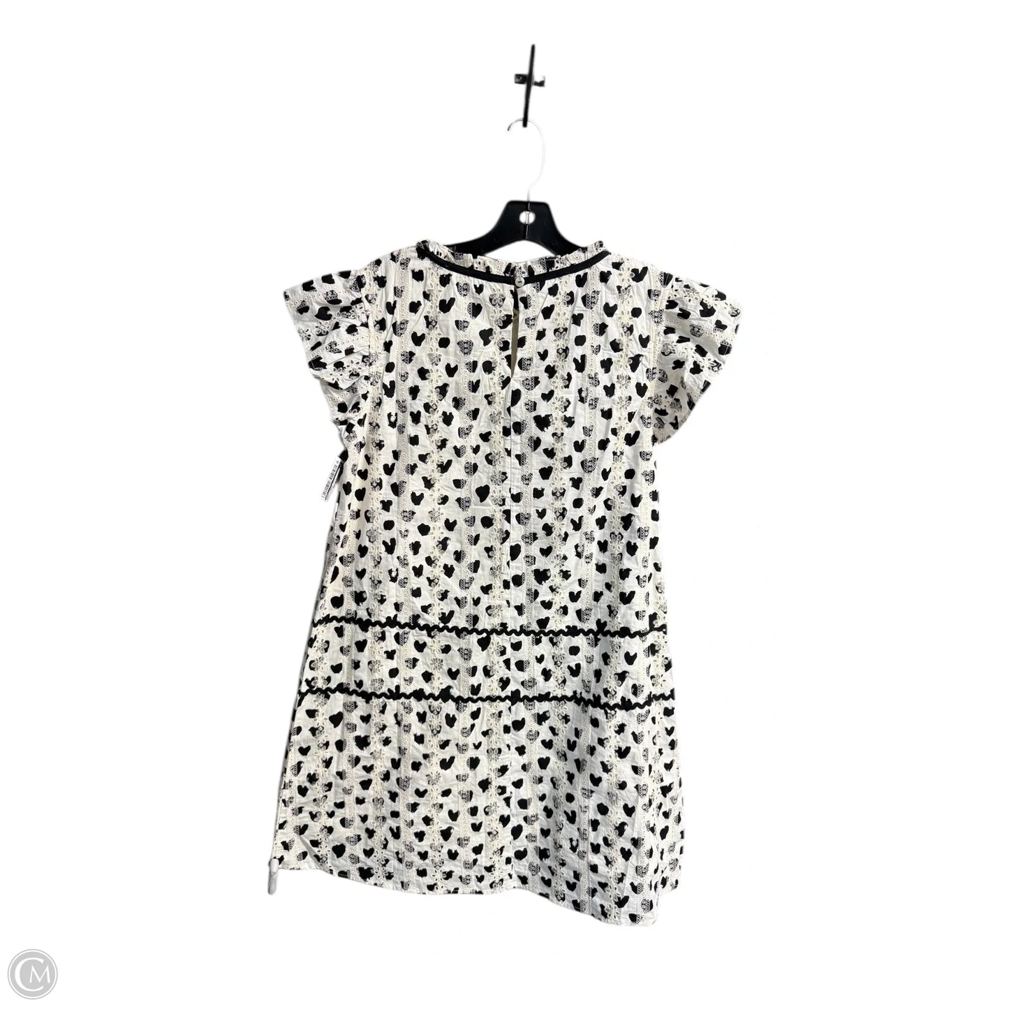 Dress Casual Midi By Voy In Black & Cream, Size: S