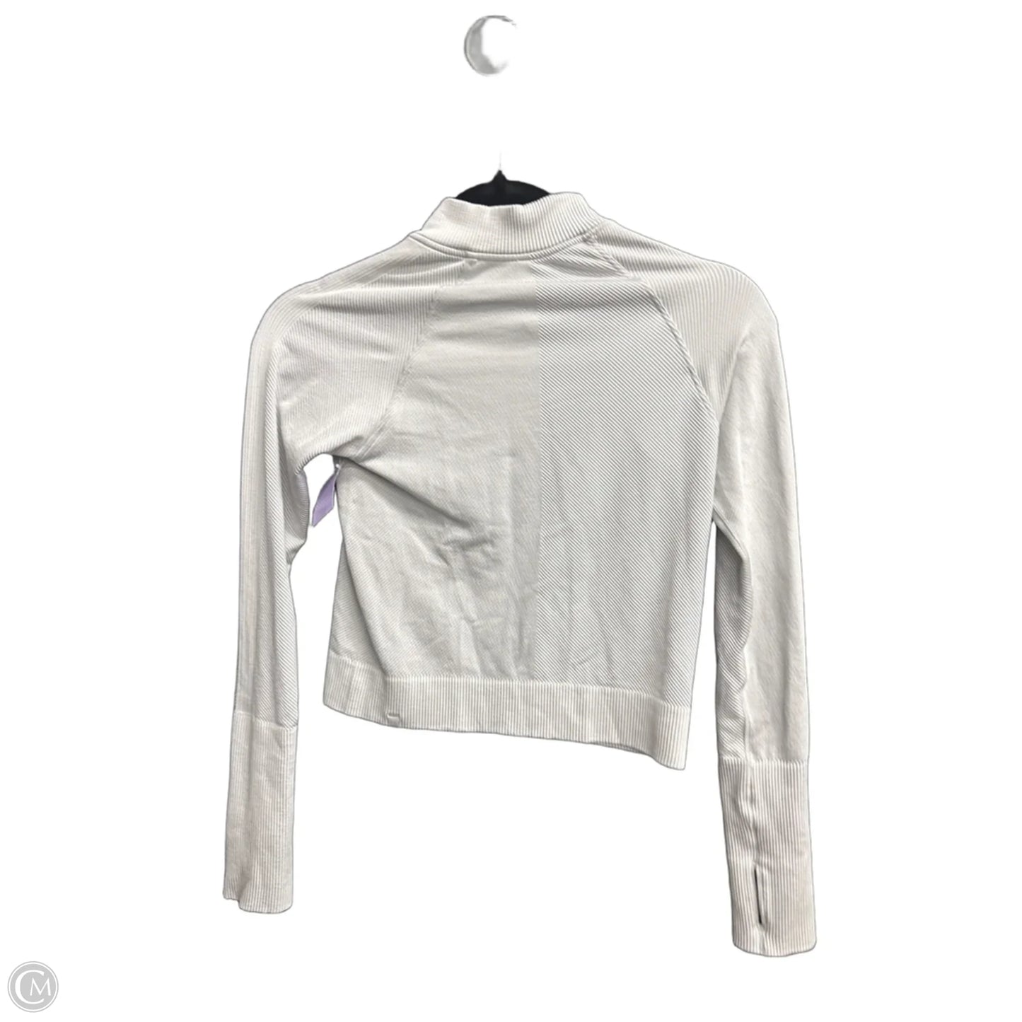 Athletic Top Long Sleeve Collar By Lululemon In Striped Pattern, Size: Xs