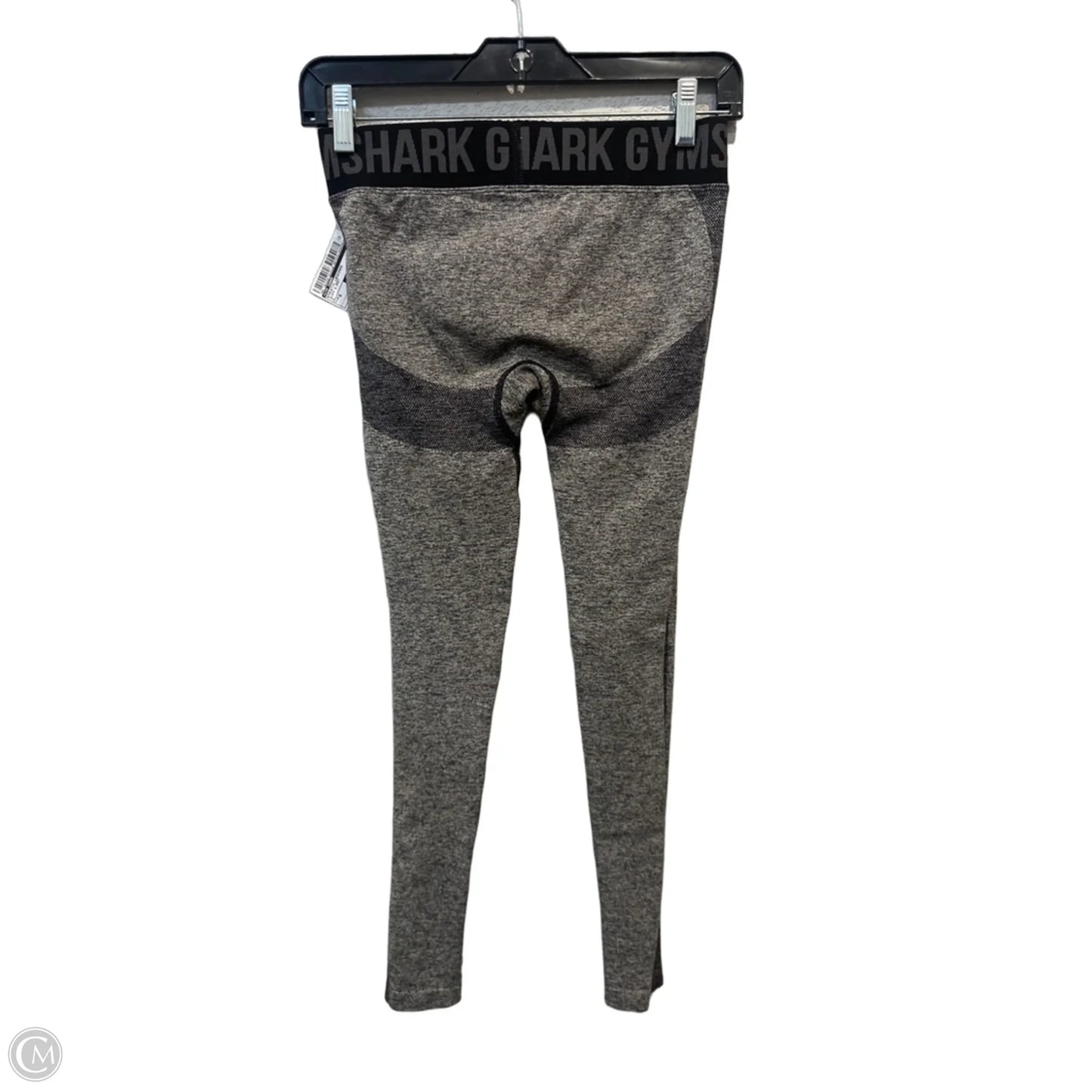 Athletic Leggings By Gym Shark In Black & Grey, Size: S