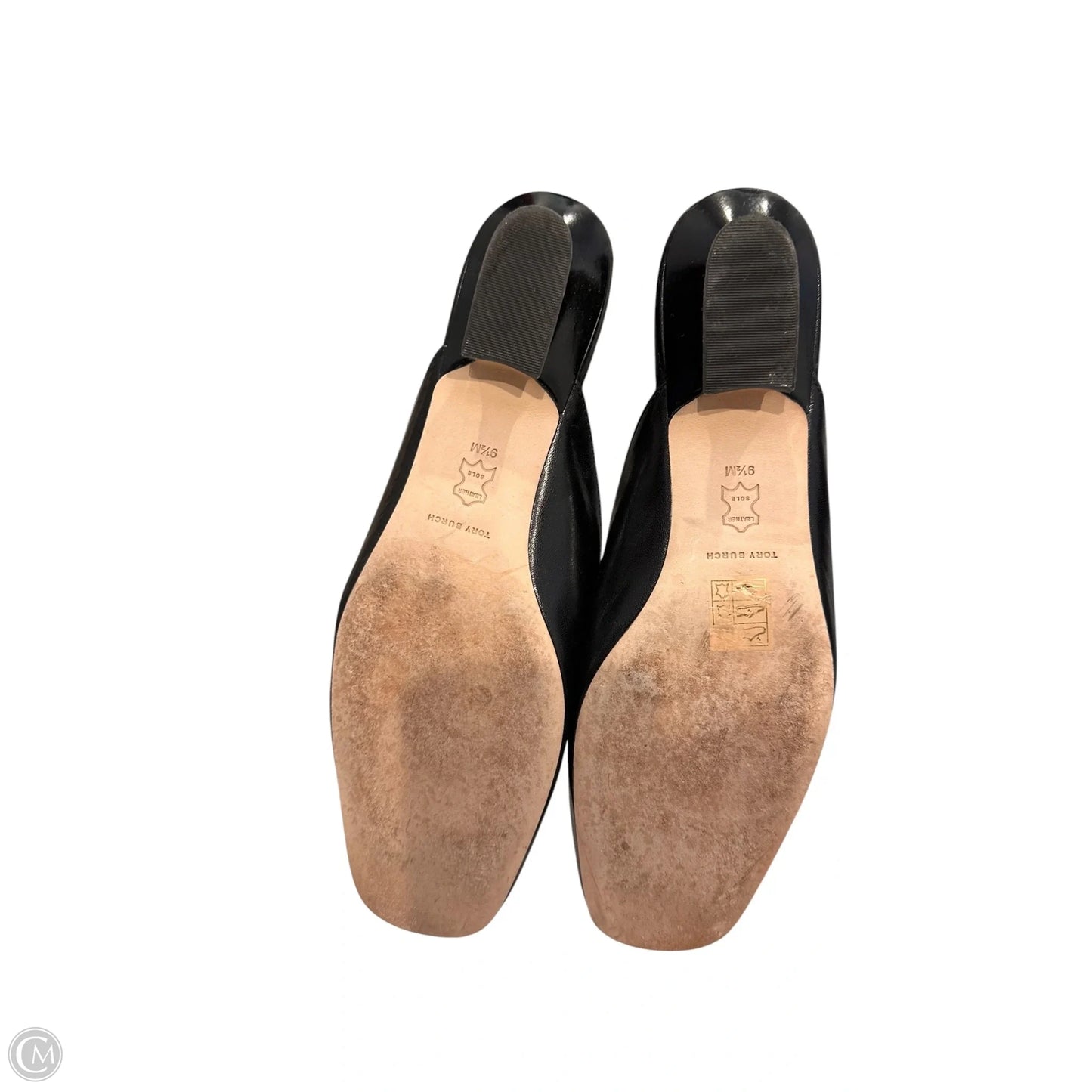 Shoes Designer By Tory Burch In Black & Silver, Size: 9.5