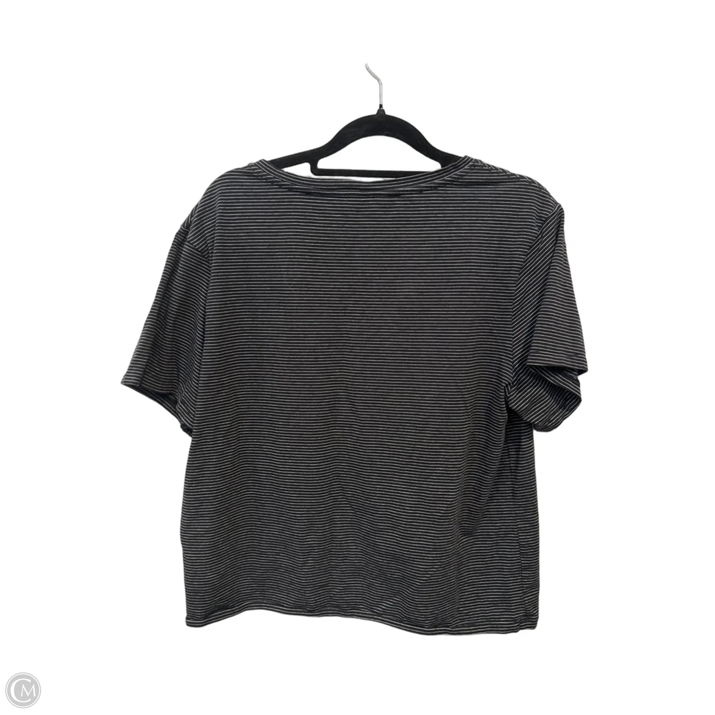 Athletic Top Short Sleeve By Athleta In Striped Pattern, Size: M