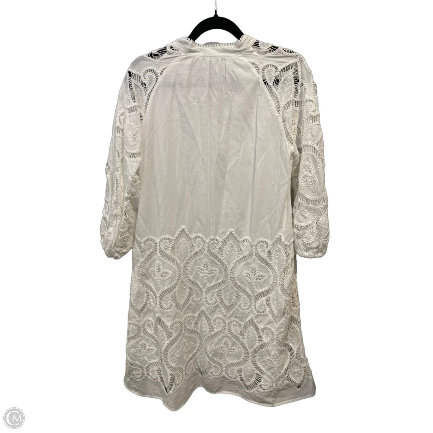 Dress Casual Midi By Clothes Mentor In White, Size: L
