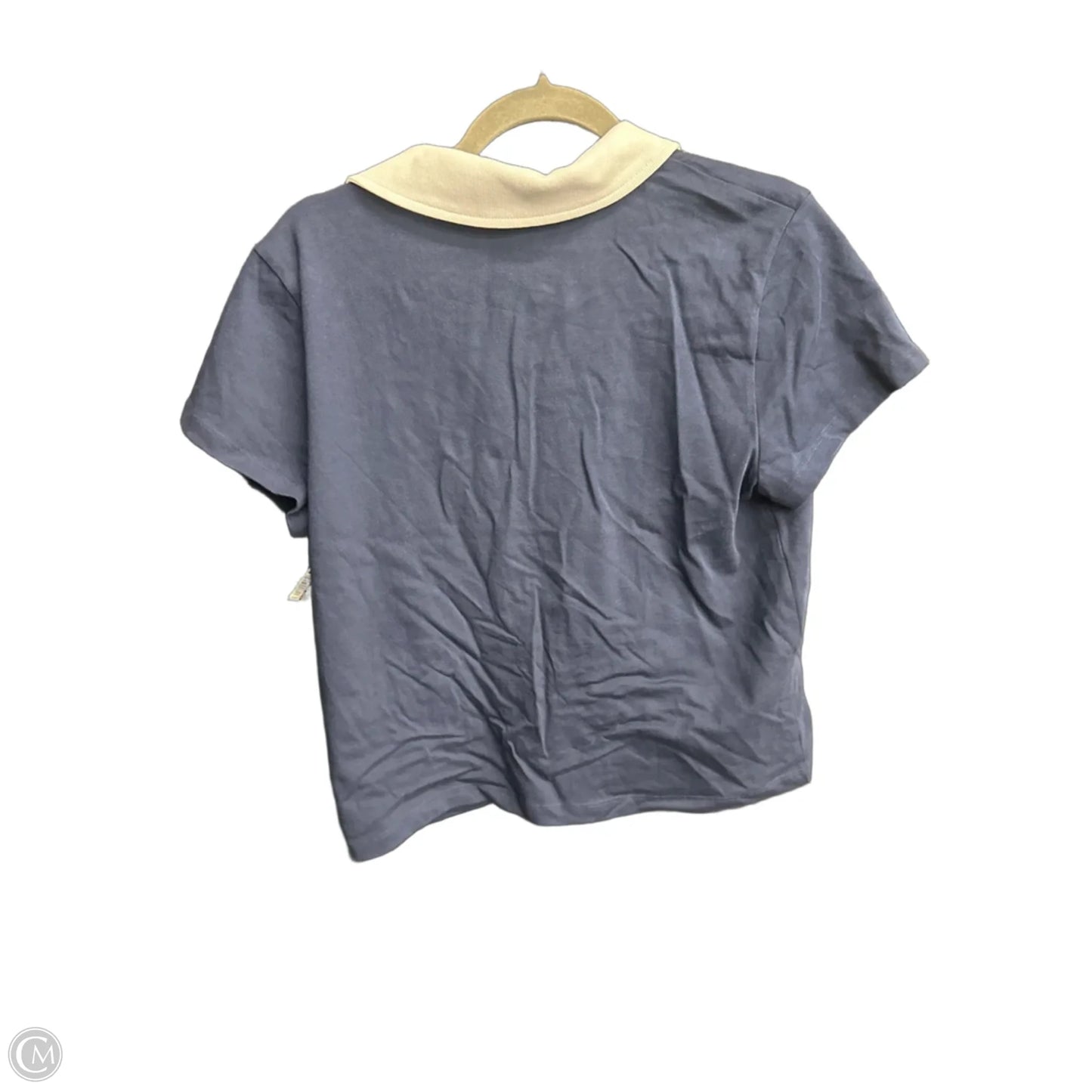 Top Short Sleeve By Lou And Grey In Blue & White, Size: L