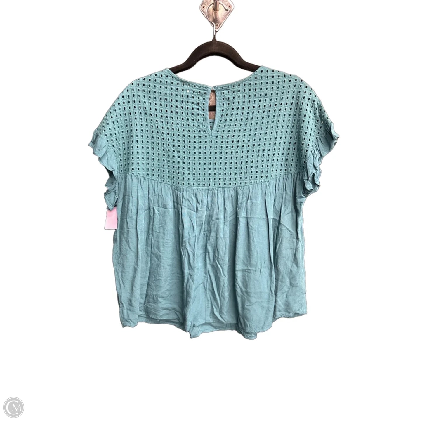 Top Short Sleeve By Jodifl In Teal, Size: S