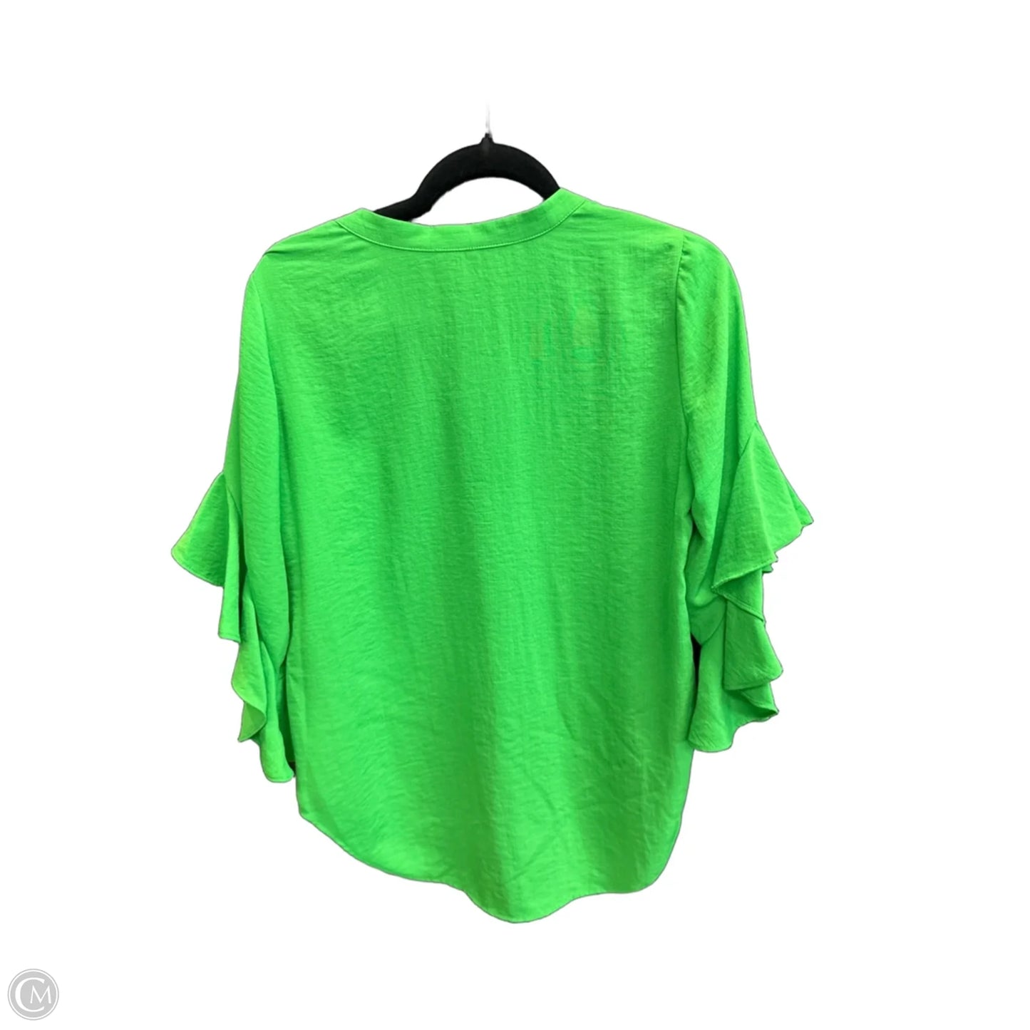 Top 3/4 Sleeve By Vince Camuto In Green, Size: S