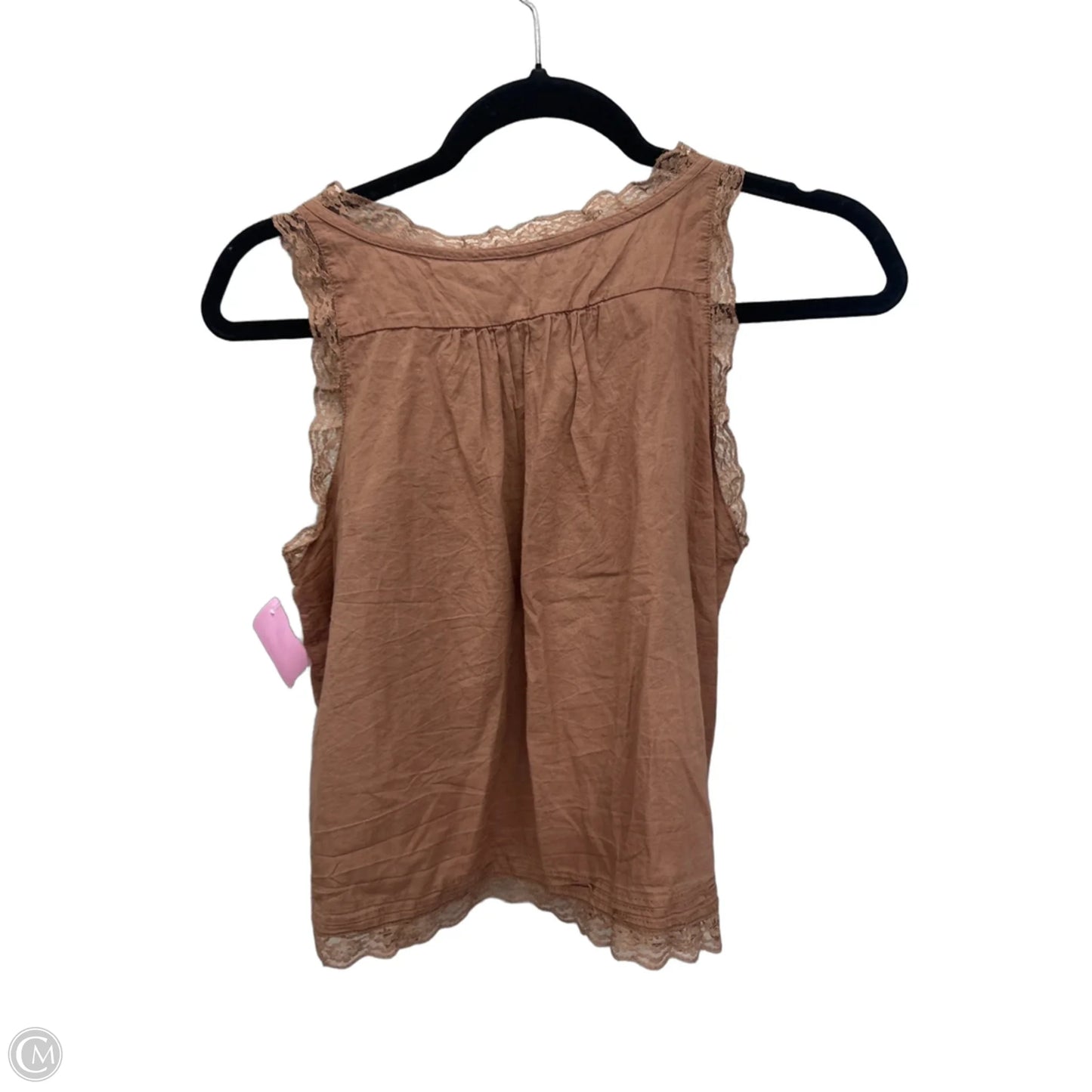 Blouse Sleeveless By Clothes Mentor In Brown, Size: S