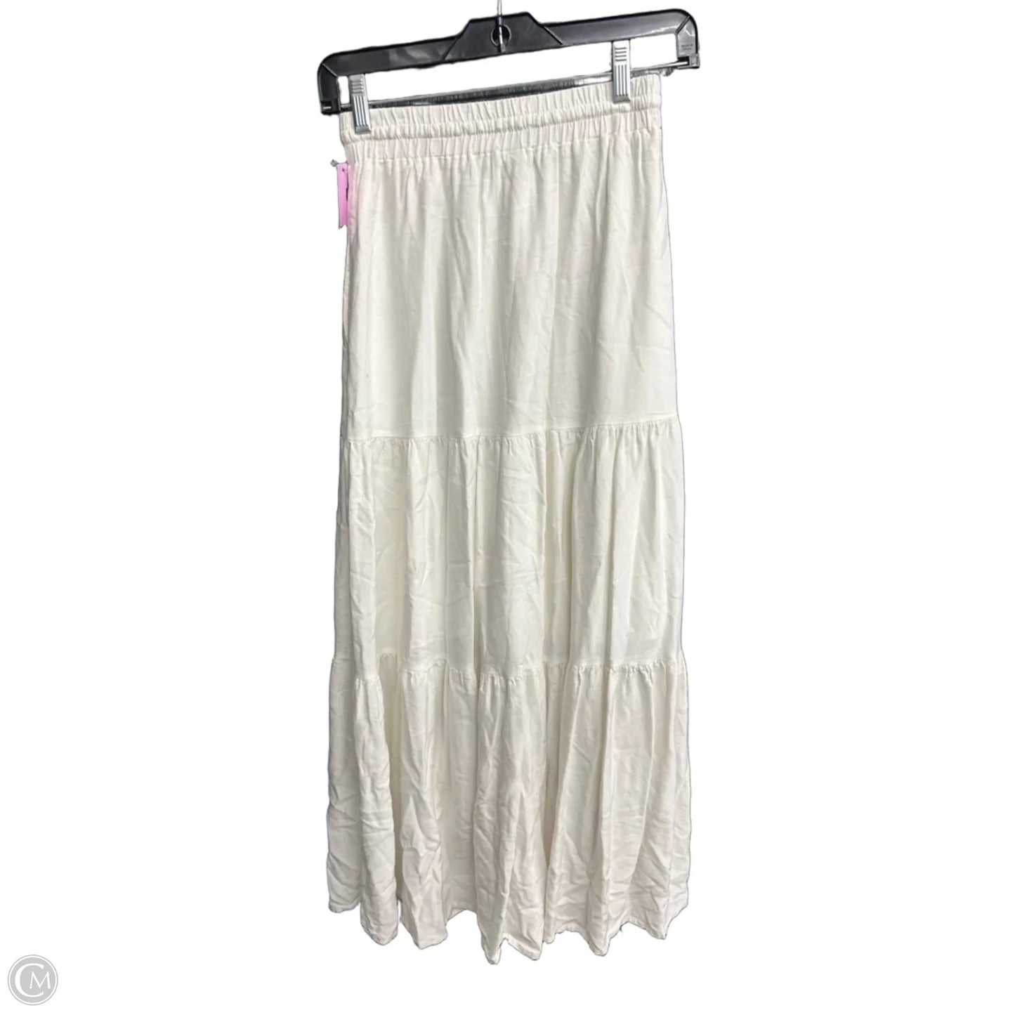 Skirt Maxi By Clothes Mentor In White, Size: Xs