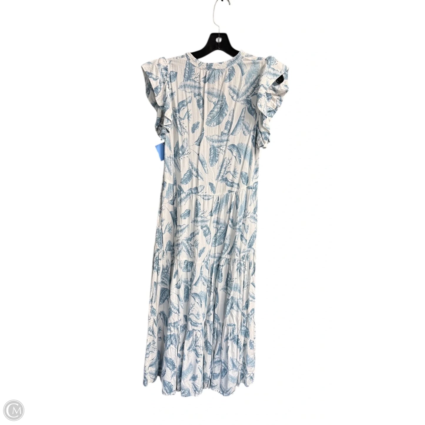 Dress Casual Maxi By Elan In Blue & White, Size: S