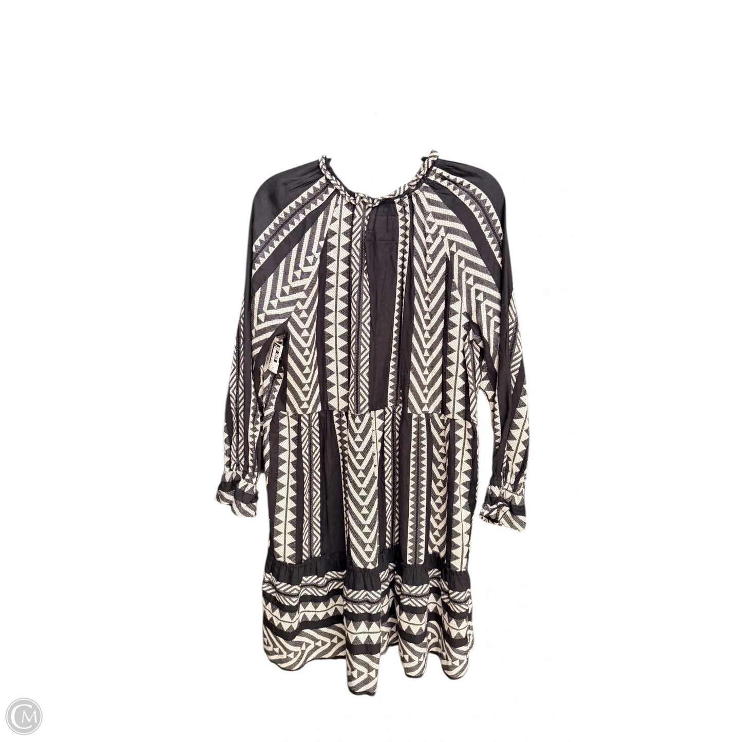 Dress Casual Midi By Maeve In Black & White, Size: M