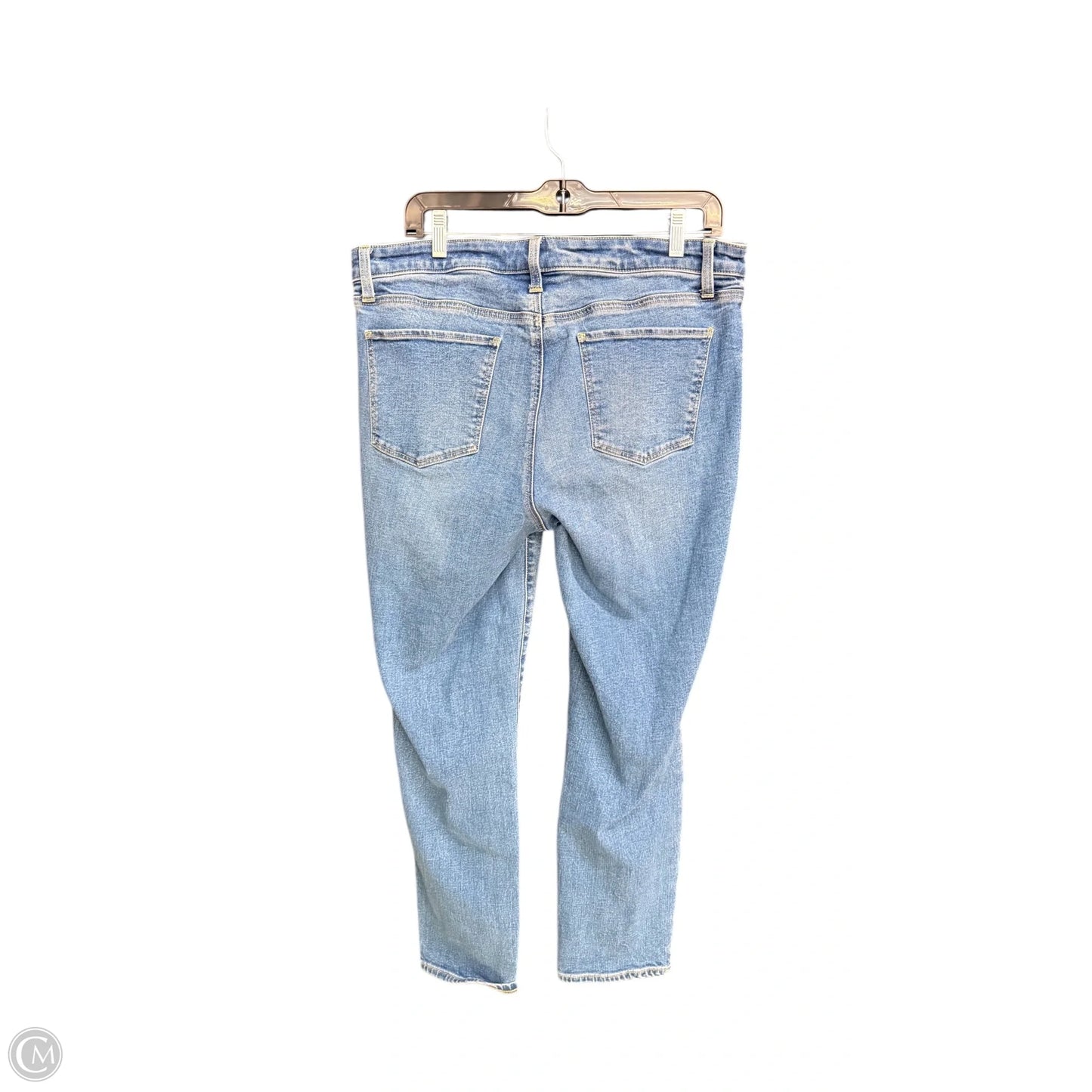 Jeans Straight By Talbots In Blue Denim, Size: 12
