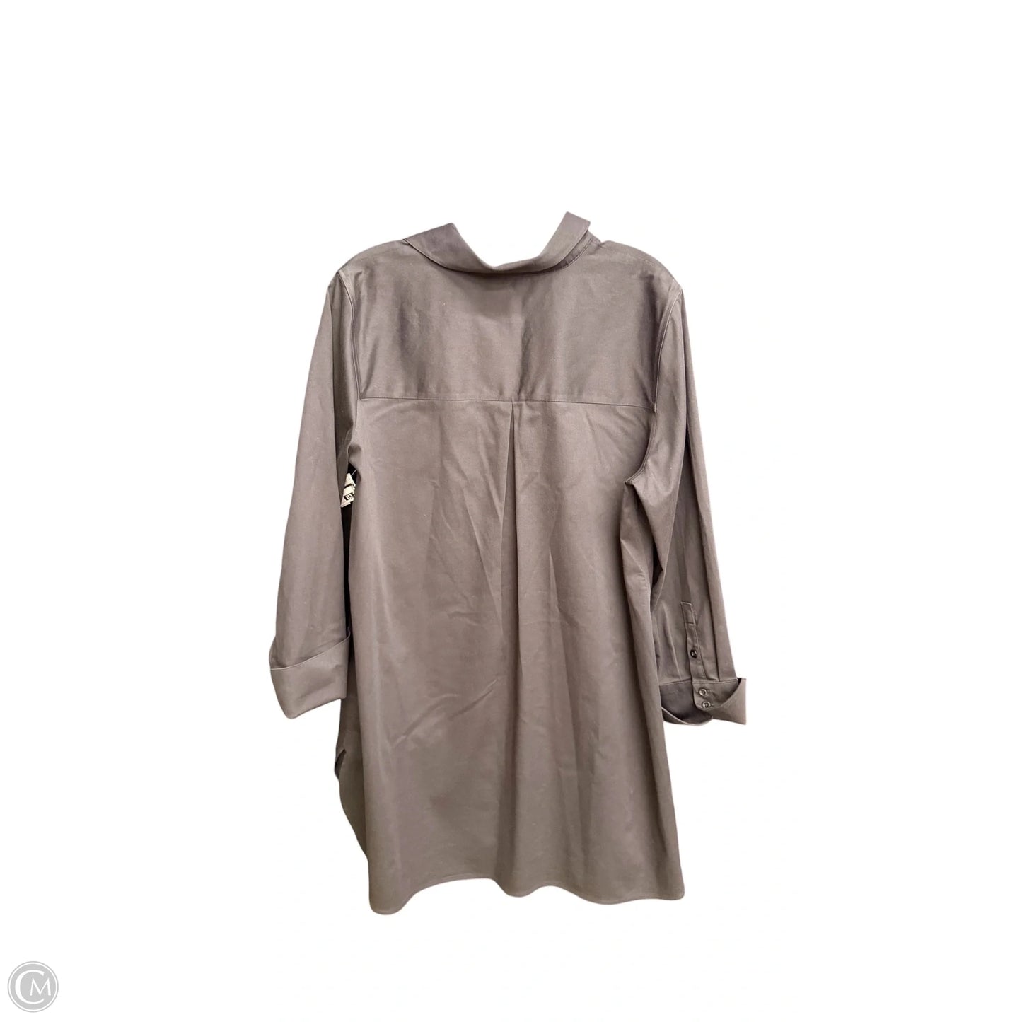 Tunic Long Sleeve By Chicos In Black, Size: M