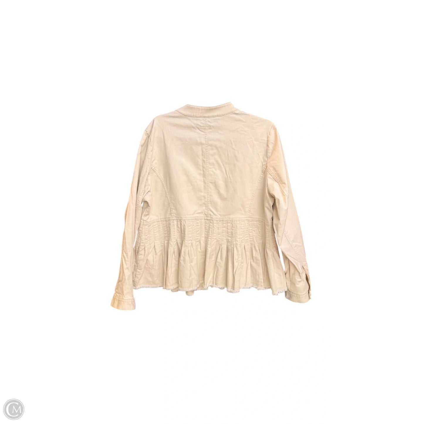 Jacket Denim By J. Jill In Beige, Size: M