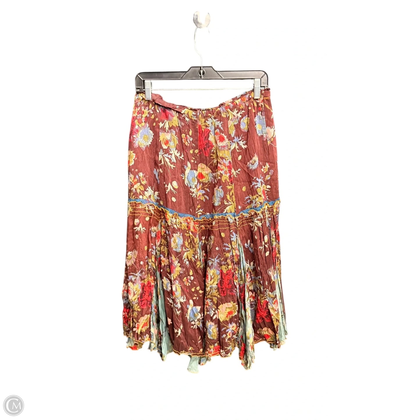Skirt Midi By Johnny Was In Floral Print, Size: 8