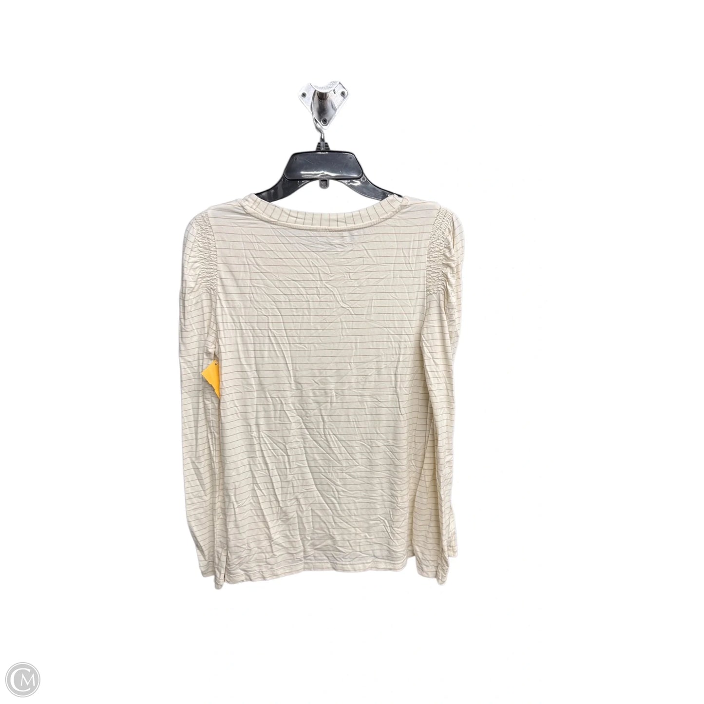 Top Long Sleeve By Modern Works In Striped Pattern, Size: S