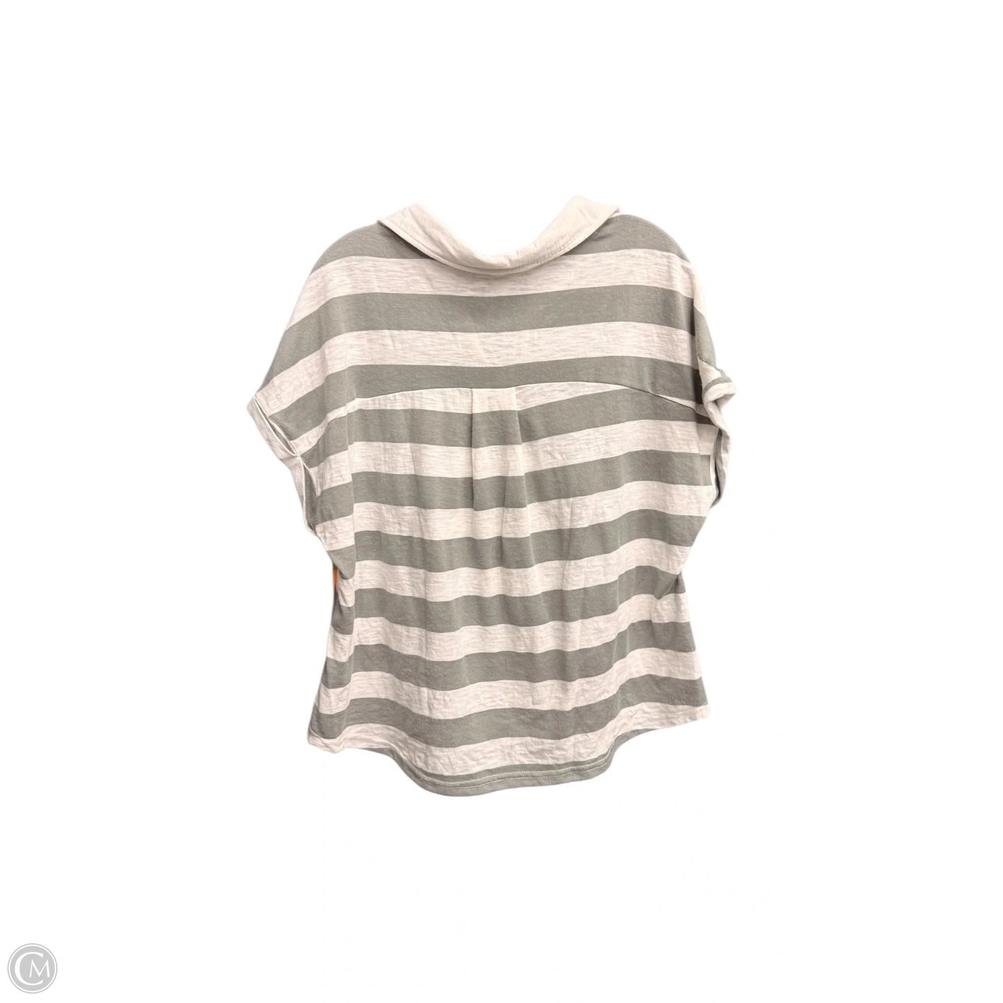 Top Short Sleeve By Umgee In Striped Pattern, Size: M