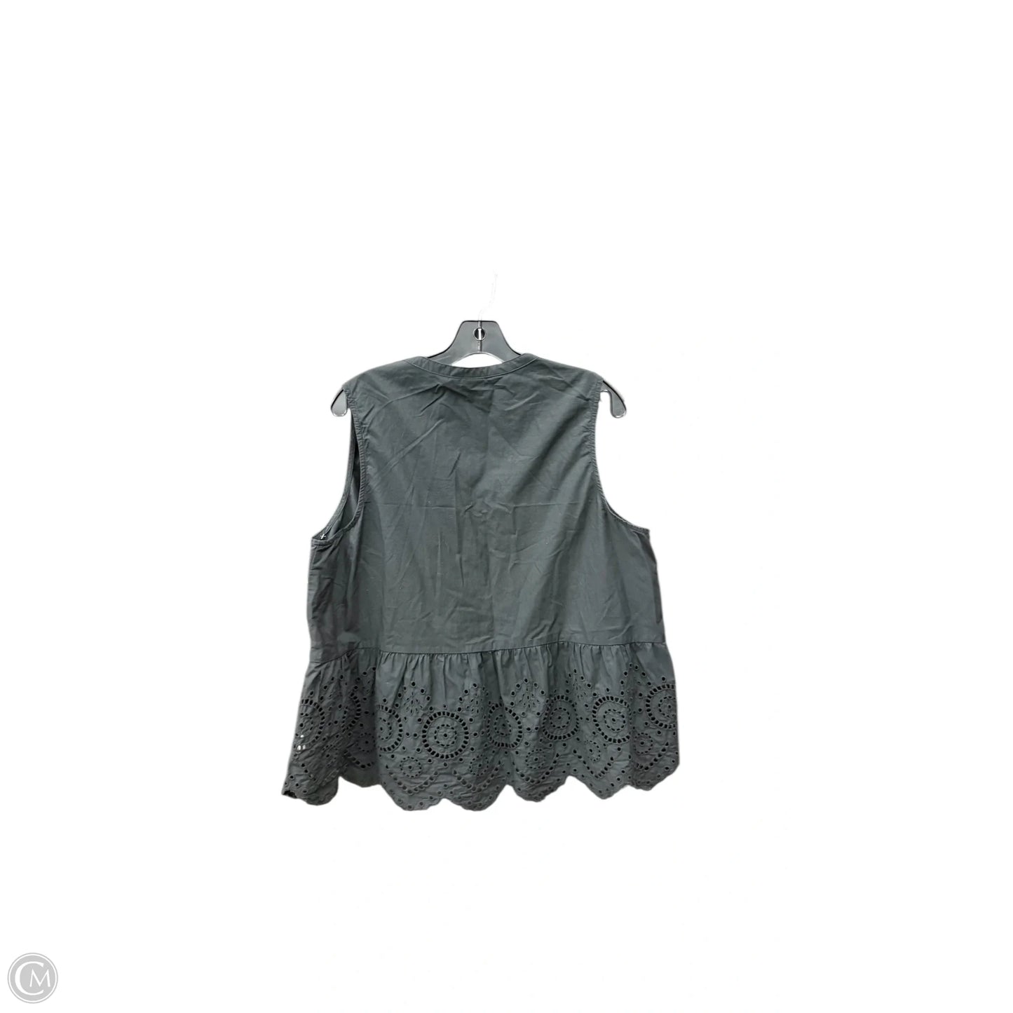 Top Sleeveless By Gap In Black, Size: L