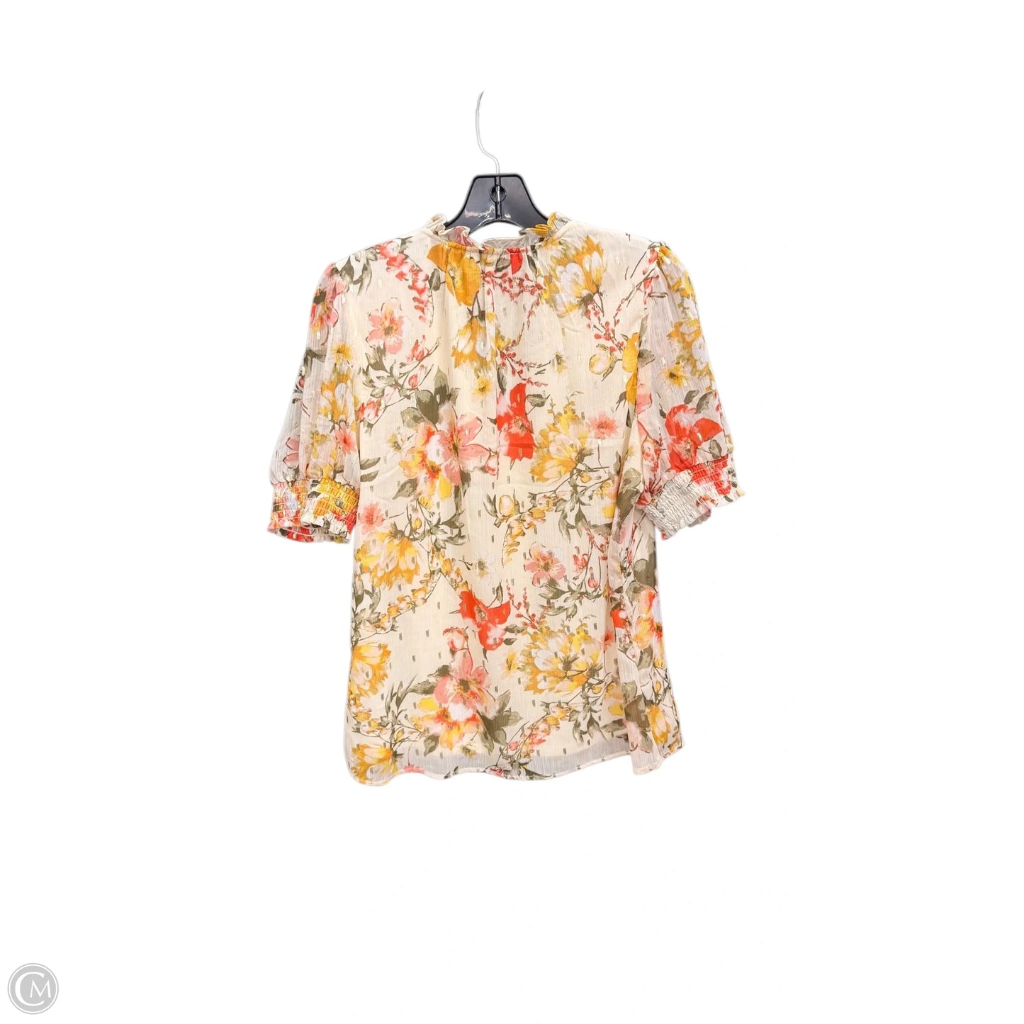 Top Short Sleeve By Tamara H In Beige, Size: Sp