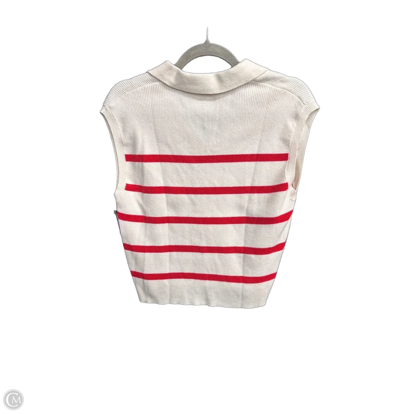 Top Sleeveless By Double Zero In Red & Tan, Size: S