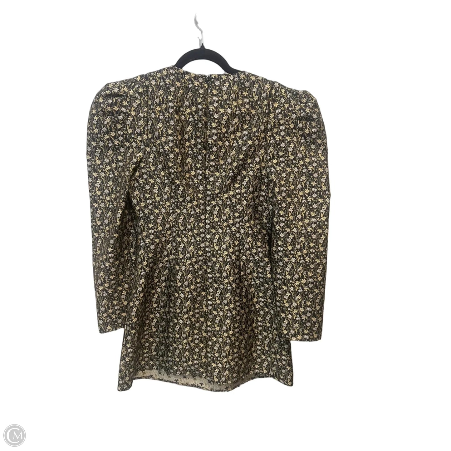 Dress Casual Short By Clothes Mentor In Black & Yellow, Size: S