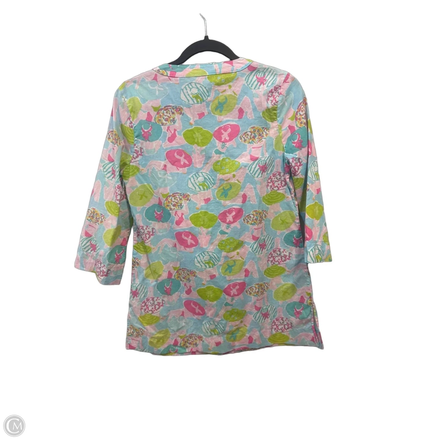 Tunic Designer By Lilly Pulitzer In Blue & Pink, Size: S