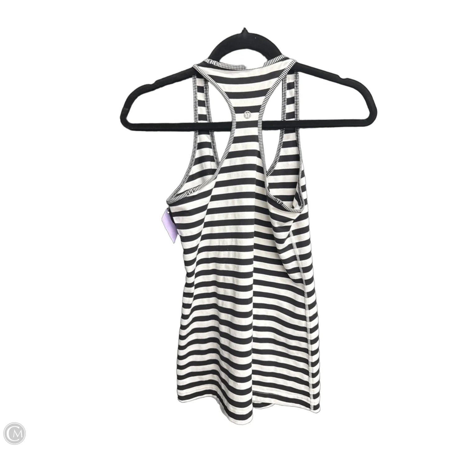 Athletic Tank Top By Lululemon In Black & White, Size: Xs