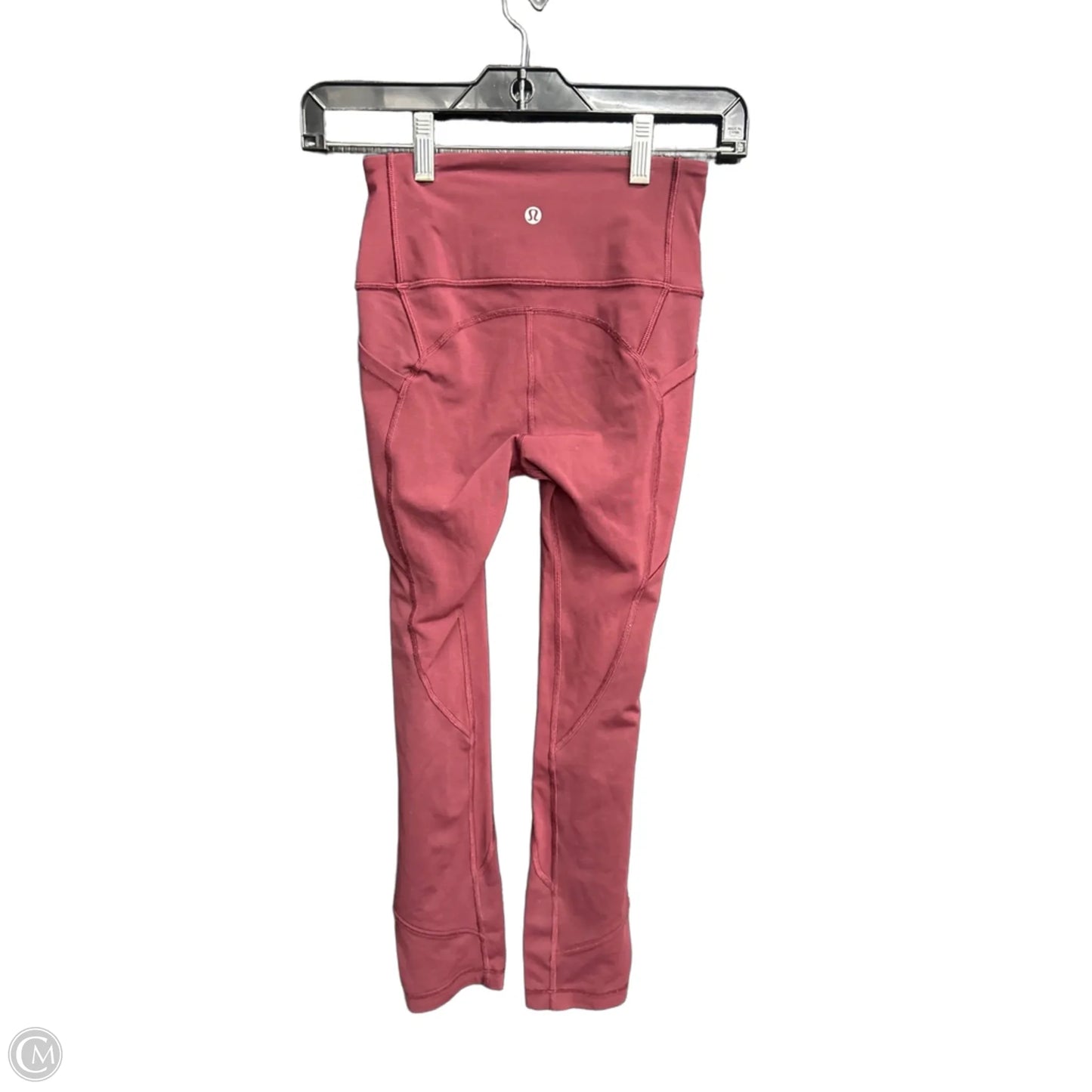Athletic Leggings By Lululemon In Maroon, Size: Xs