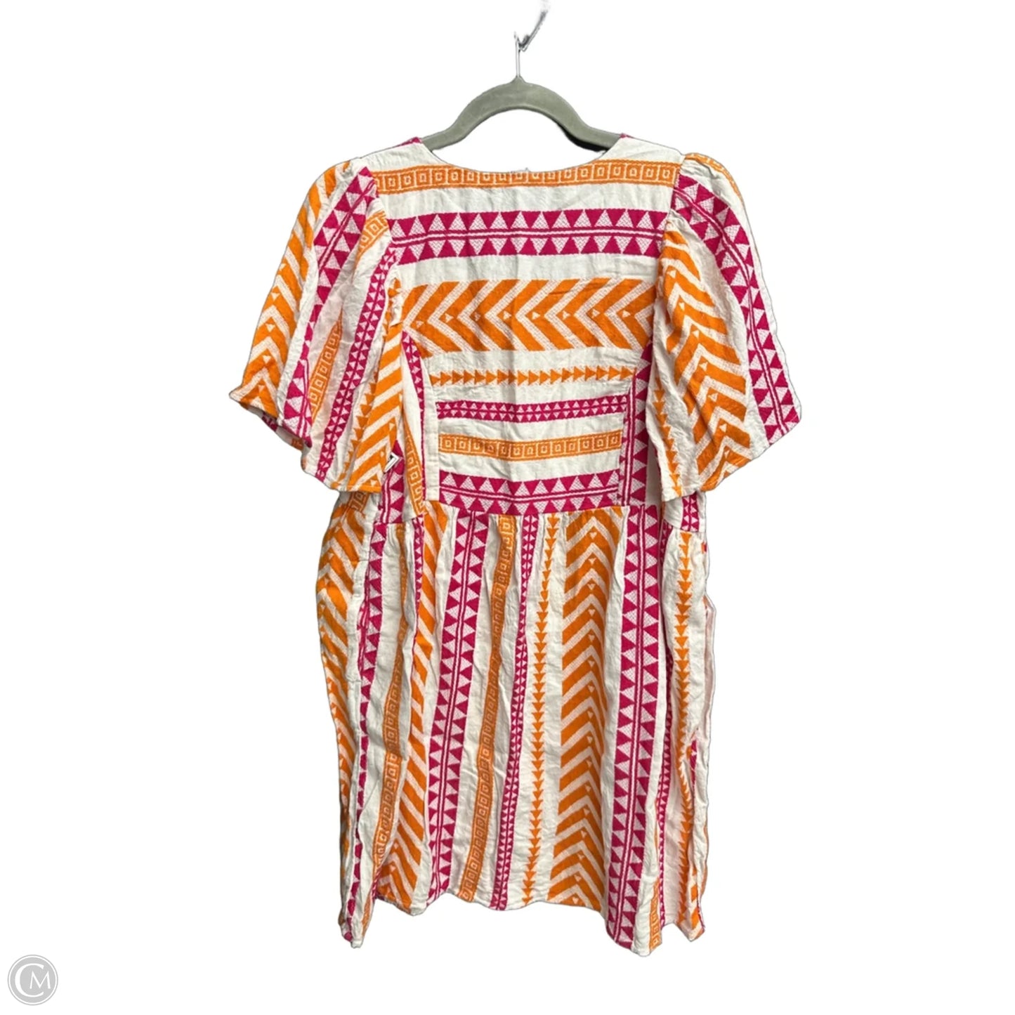 Dress Casual Short By Old Navy In Orange & Pink, Size: M