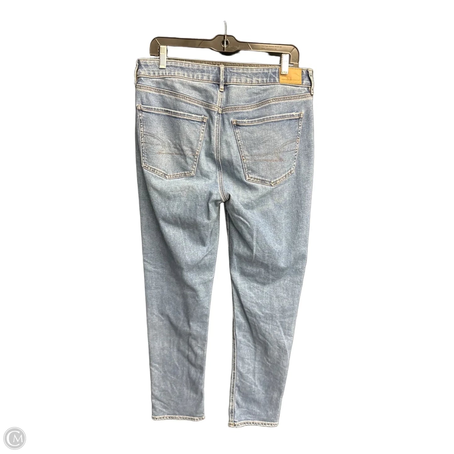 Jeans Straight By American Eagle In Blue Denim, Size: 6