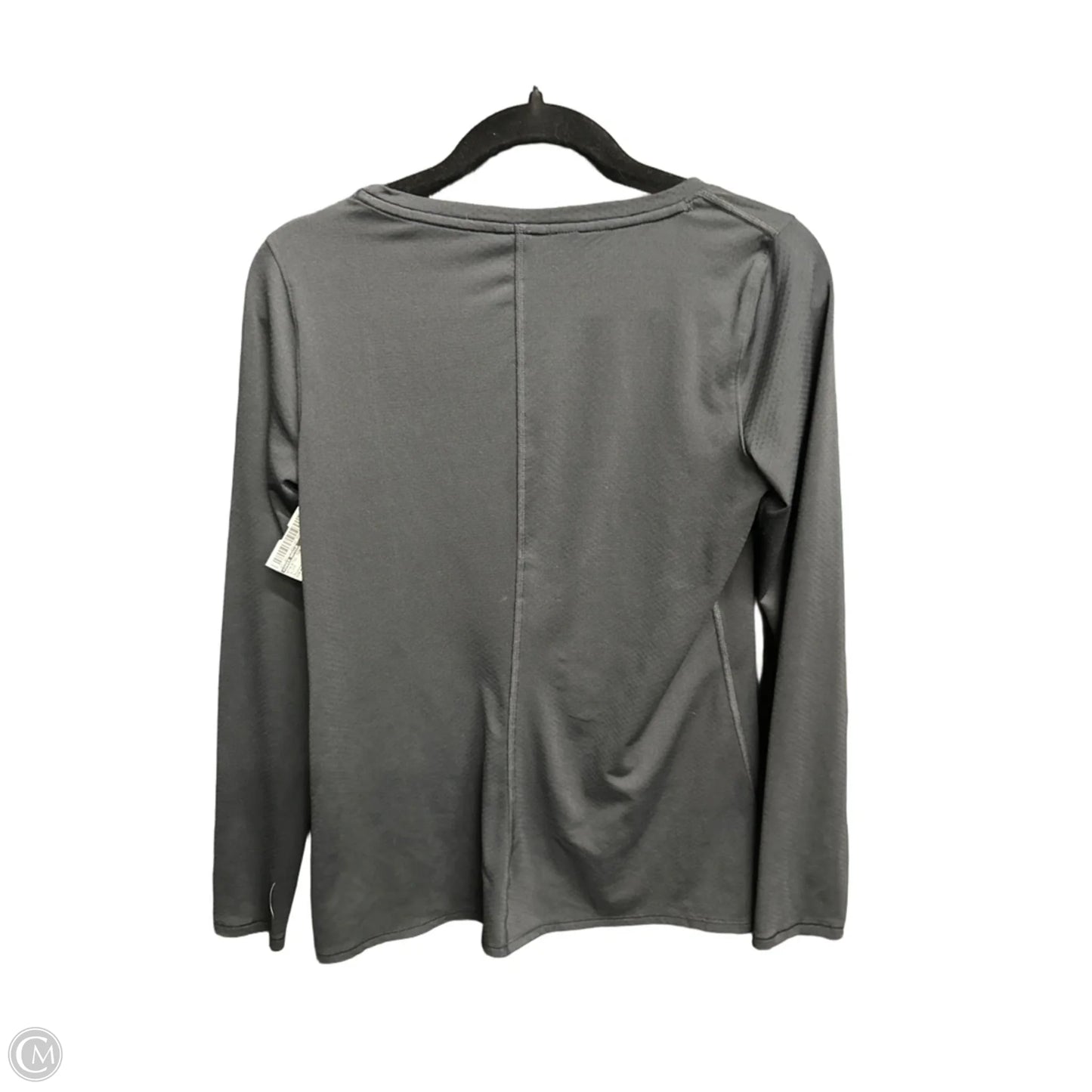 Athletic Top Long Sleeve Crewneck By Under Armour In Black, Size: S