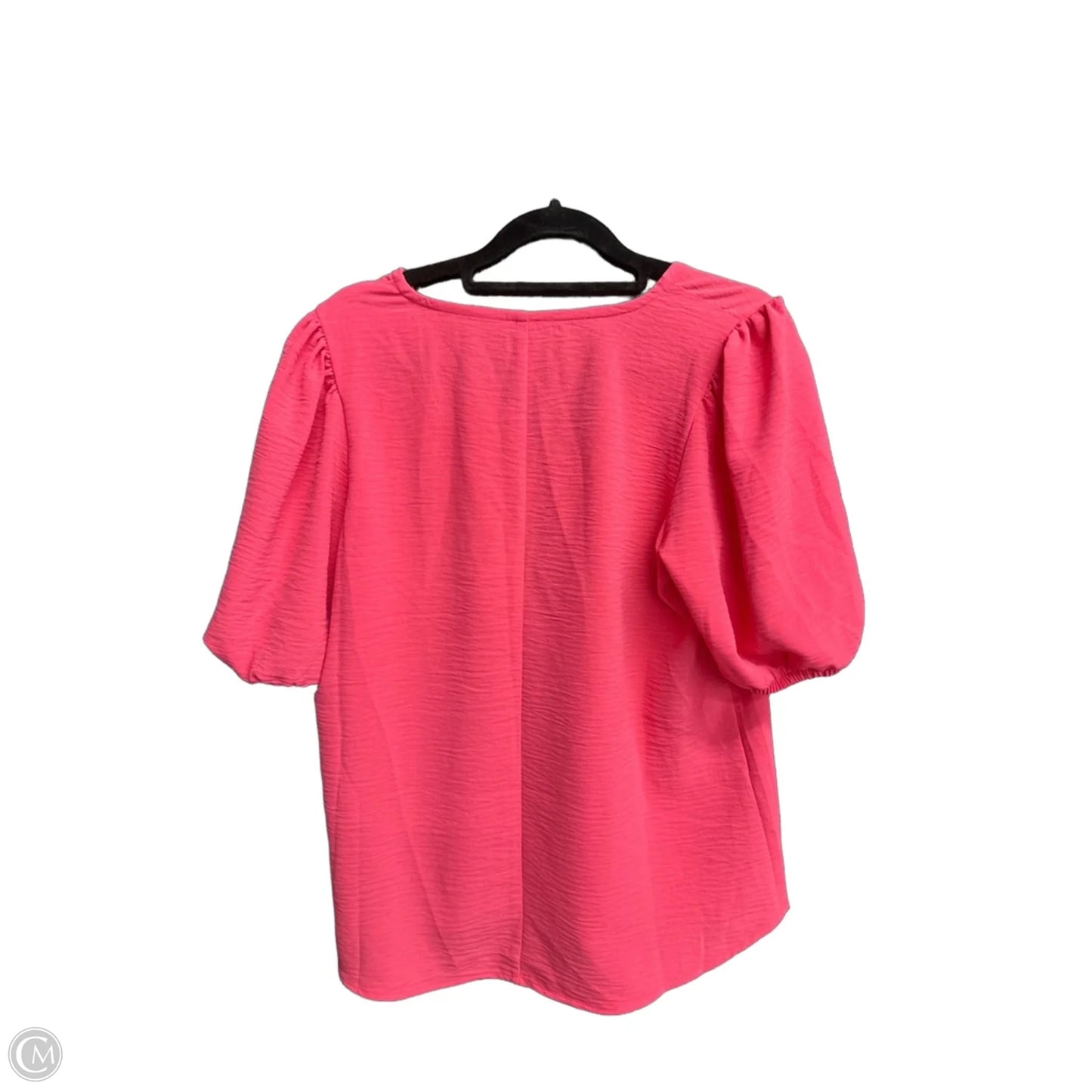 Top Short Sleeve By Zenana In Pink, Size: S