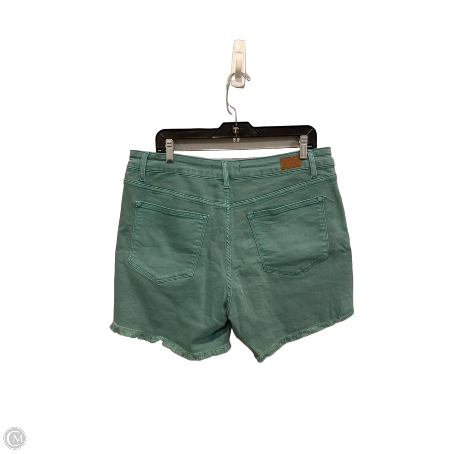 Shorts By Judy Blue In Green Denim, Size: 14