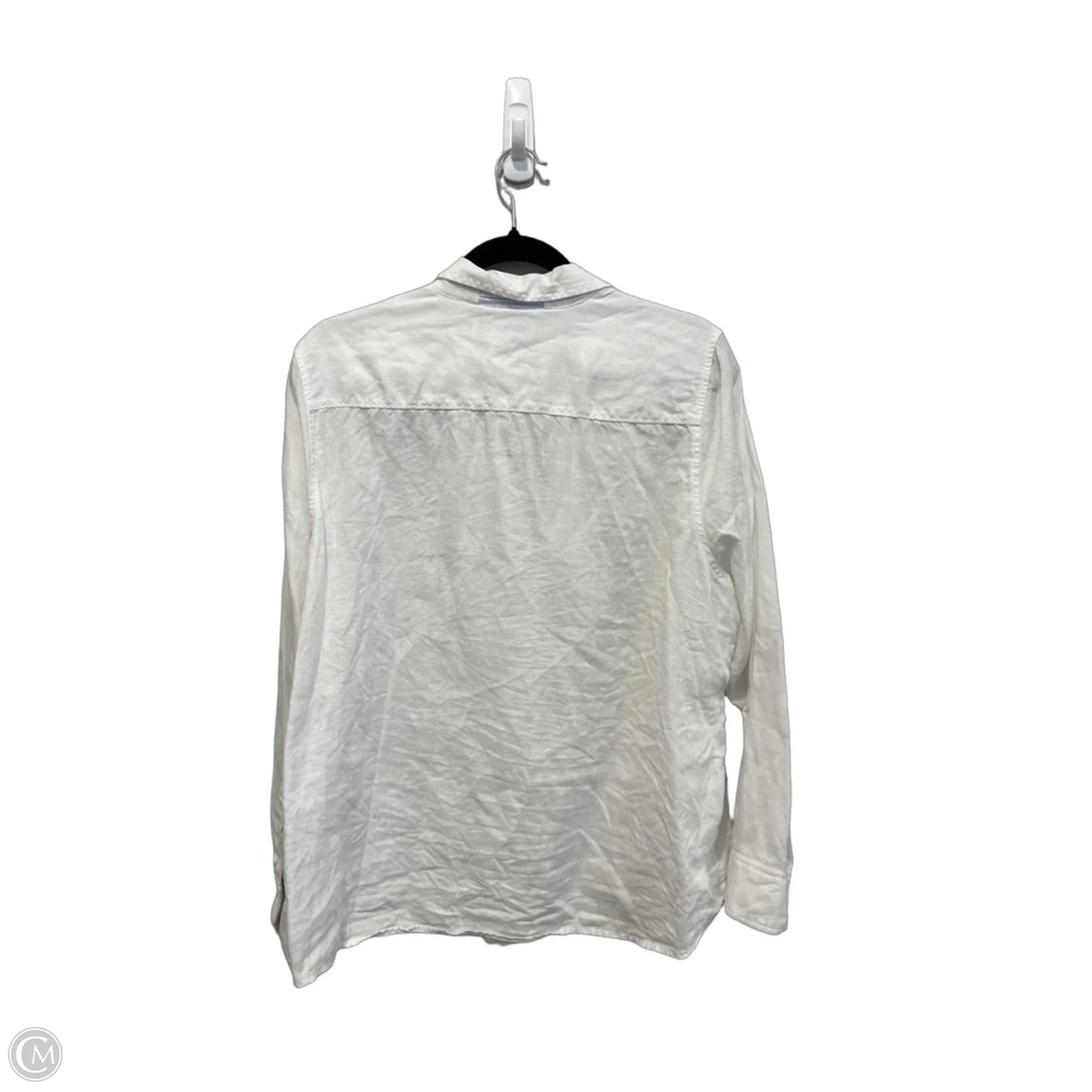Top Long Sleeve By Tommy Bahama In Blue & White, Size: Xl
