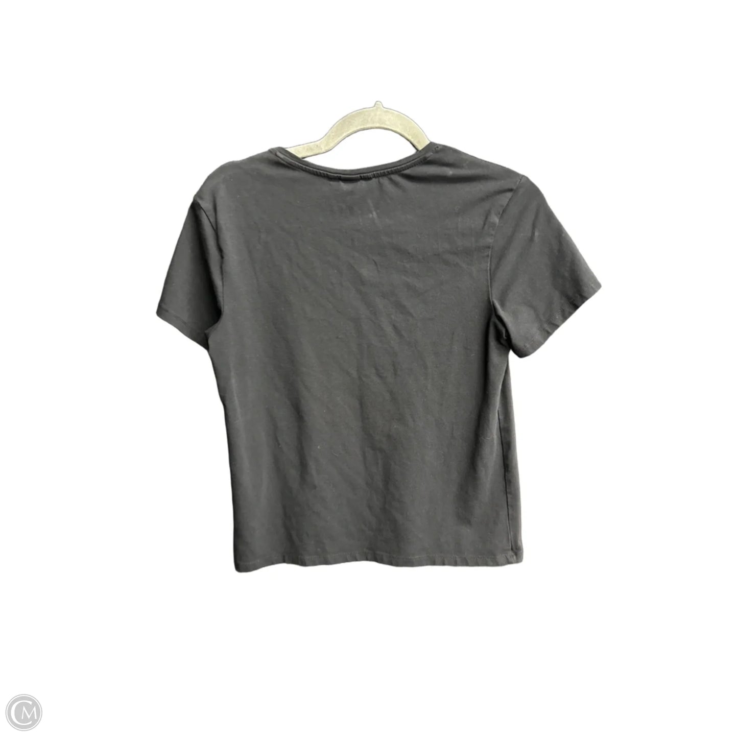 Top Short Sleeve By H&m In Black, Size: M