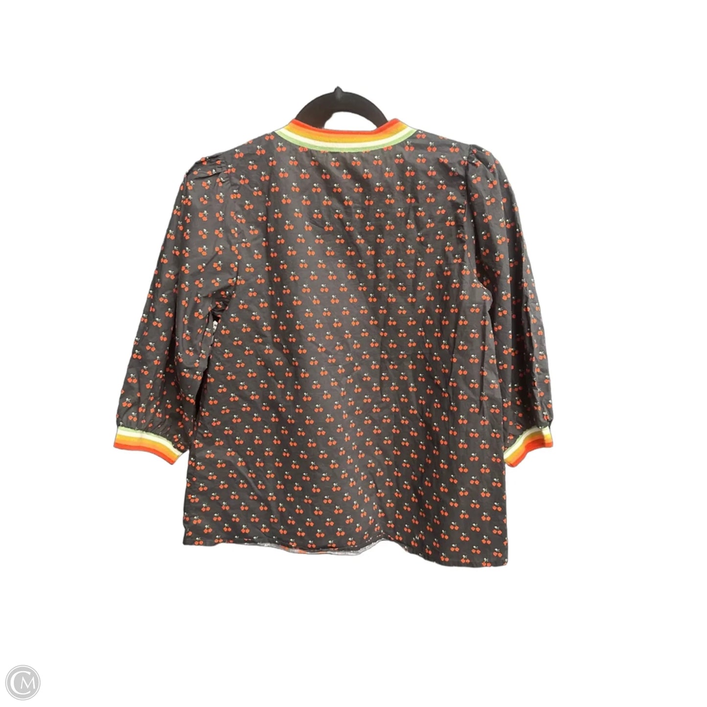 Top 3/4 Sleeve By Jodifl In Black & Red, Size: Xs