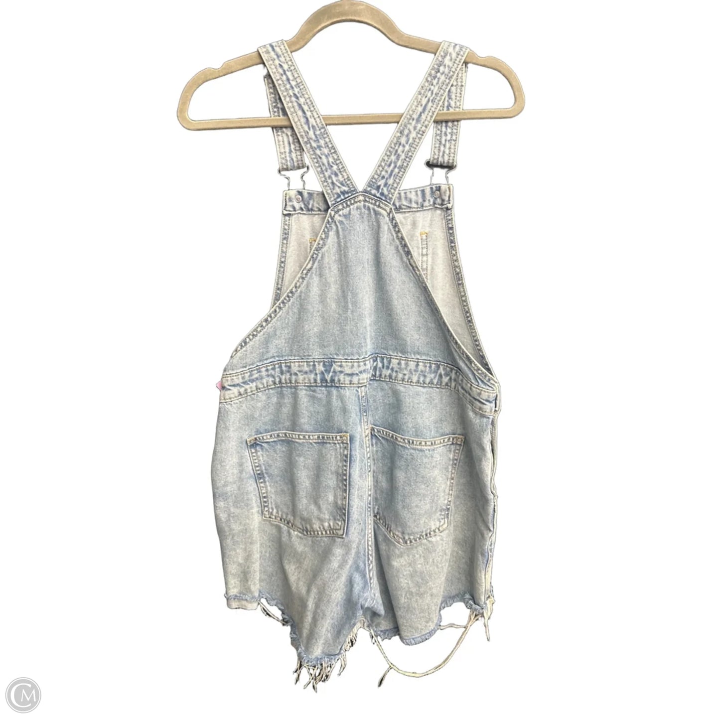 Romper By Universal Thread In Blue Denim, Size: S