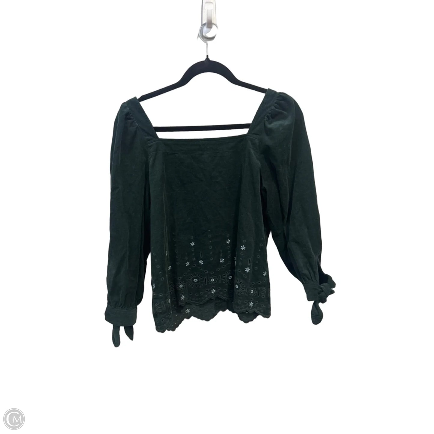 Top Long Sleeve By Madewell In Green, Size: Xs