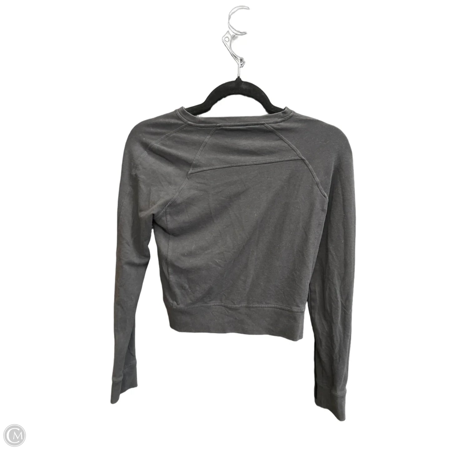 Athletic Top Long Sleeve Crewneck By Lululemon In Black, Size: S