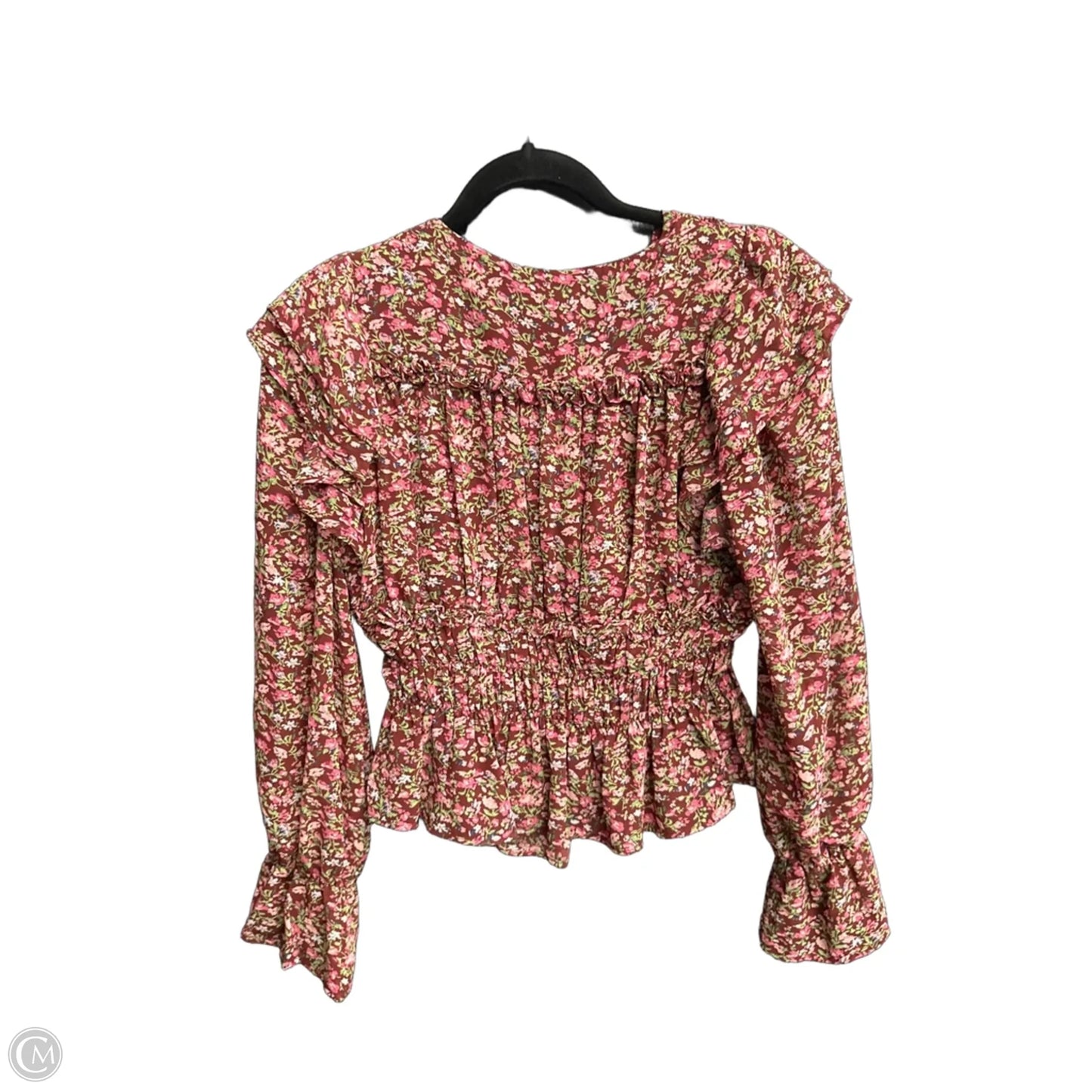 Top Long Sleeve By Entro In Floral Print, Size: S