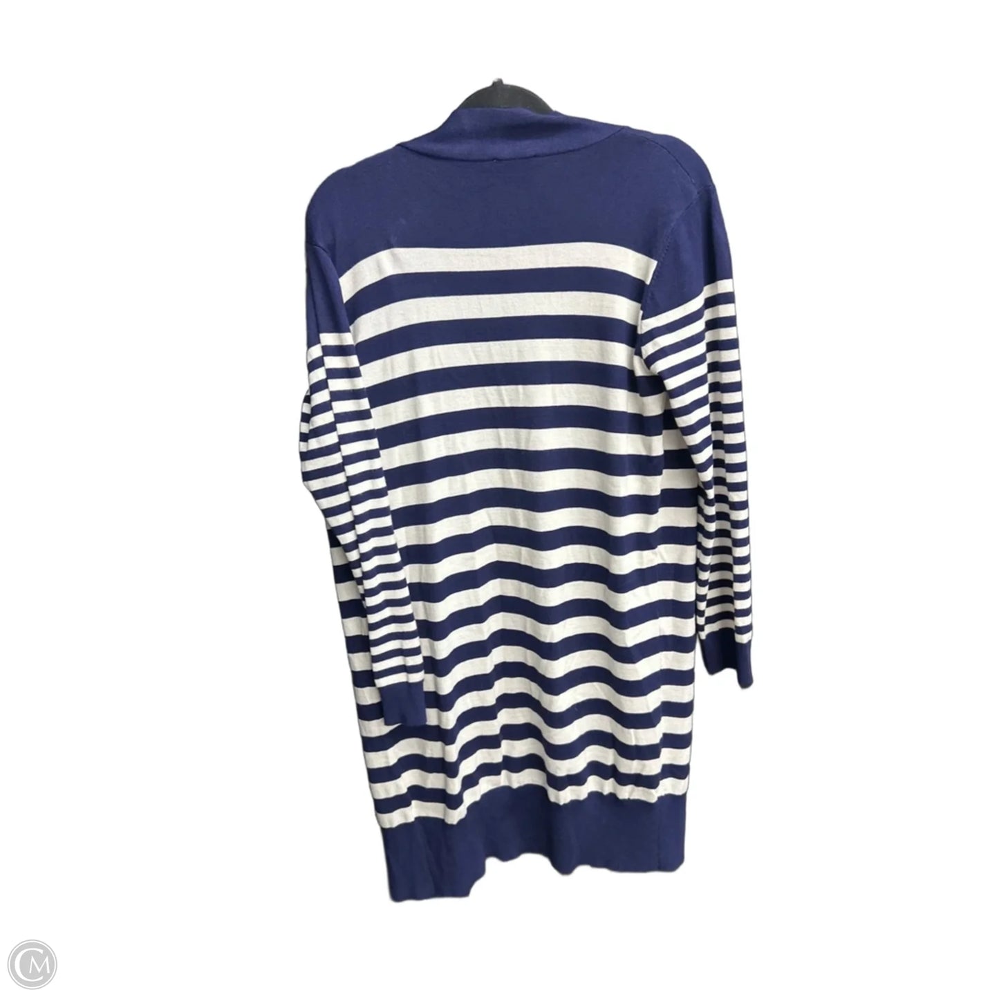Sweater Cardigan By Vila Milano In Blue & White, Size: Xl